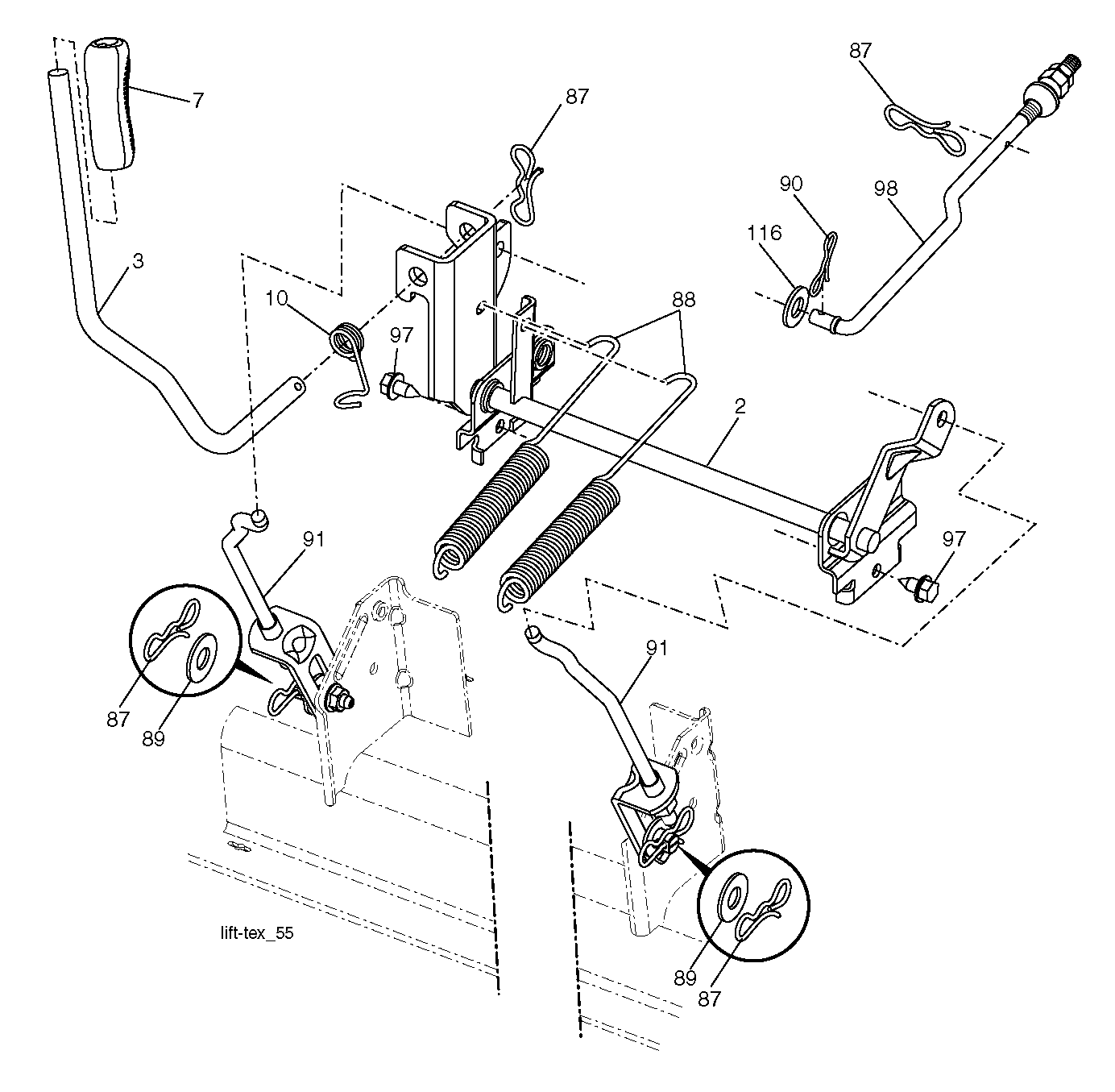 Rasenmäherlift / Decklift