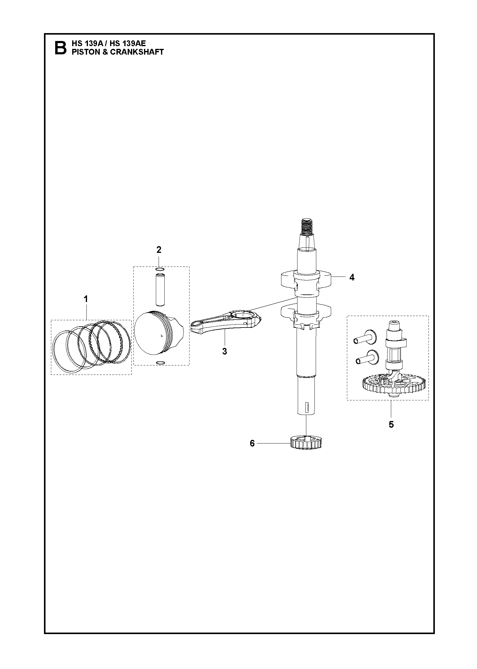 PISTON ET VILEBREQUIN