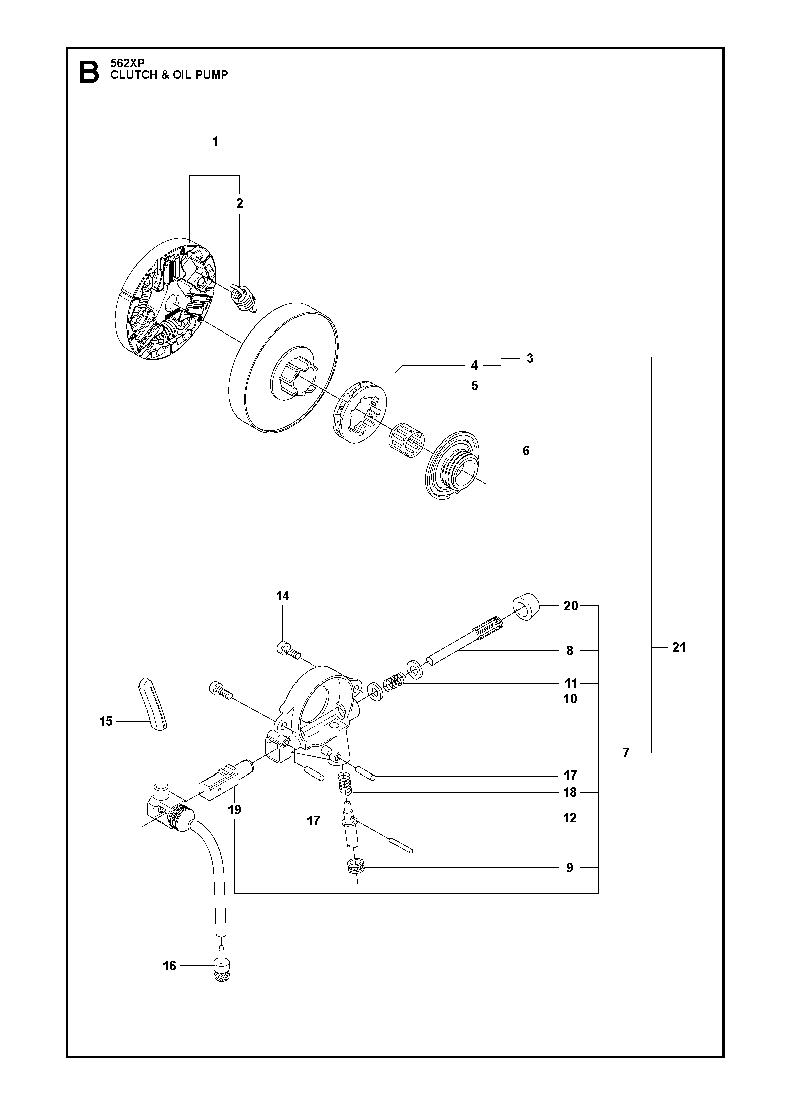 EMBRAYAGE ET POMPE À HUILE