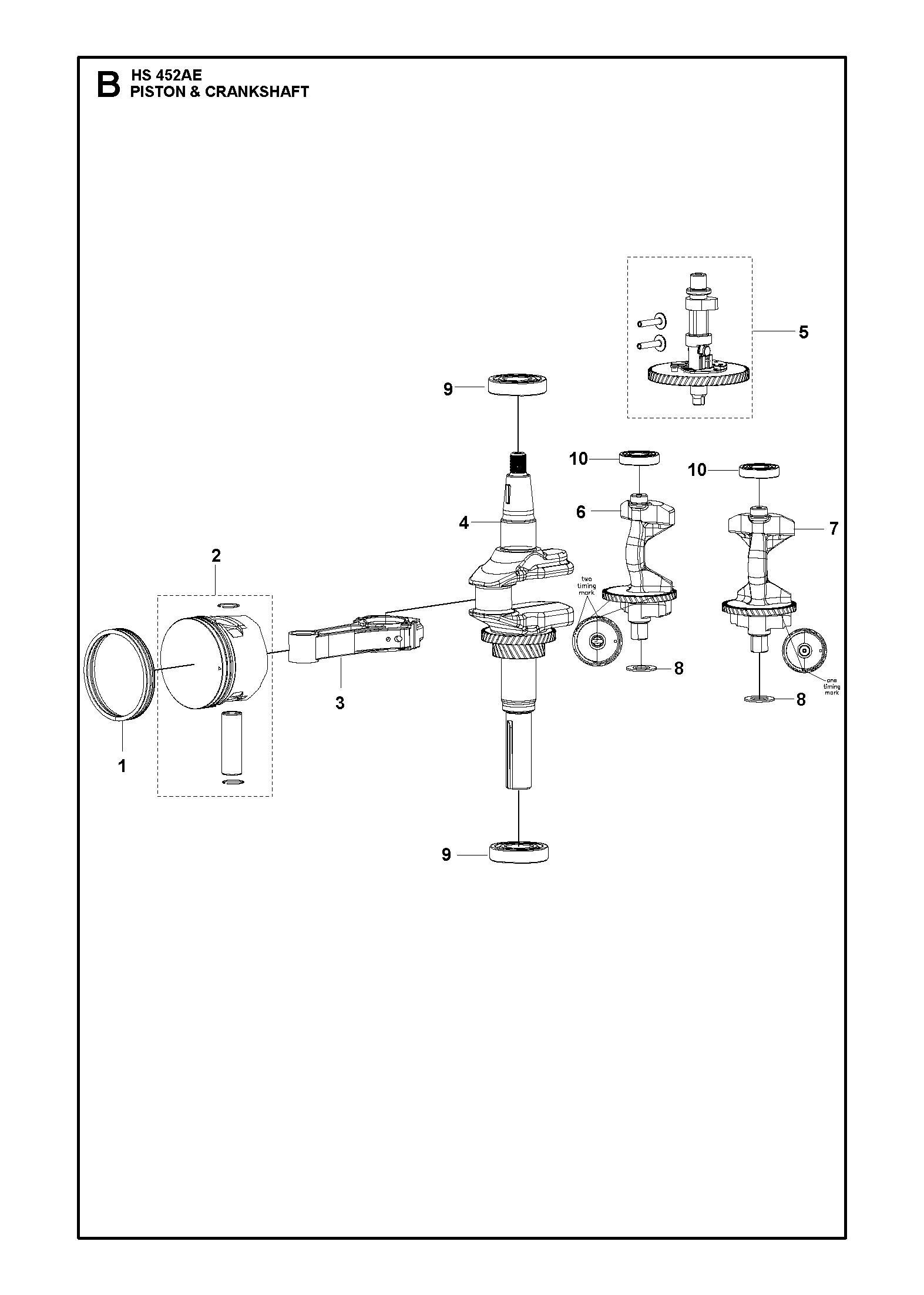 PISTON ET VILEBREQUIN