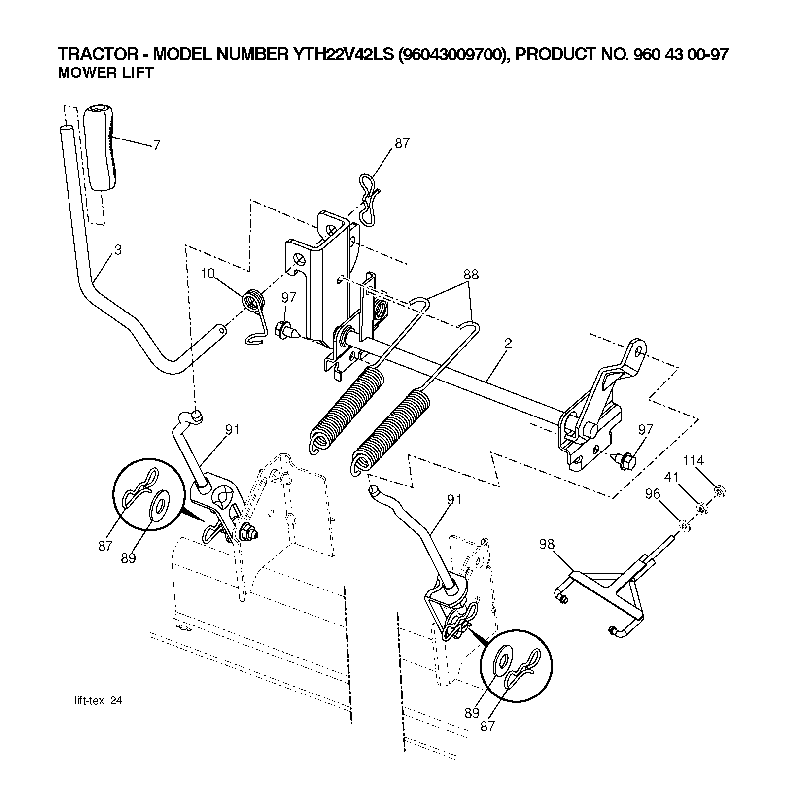MÄHWERK-HEBEL
