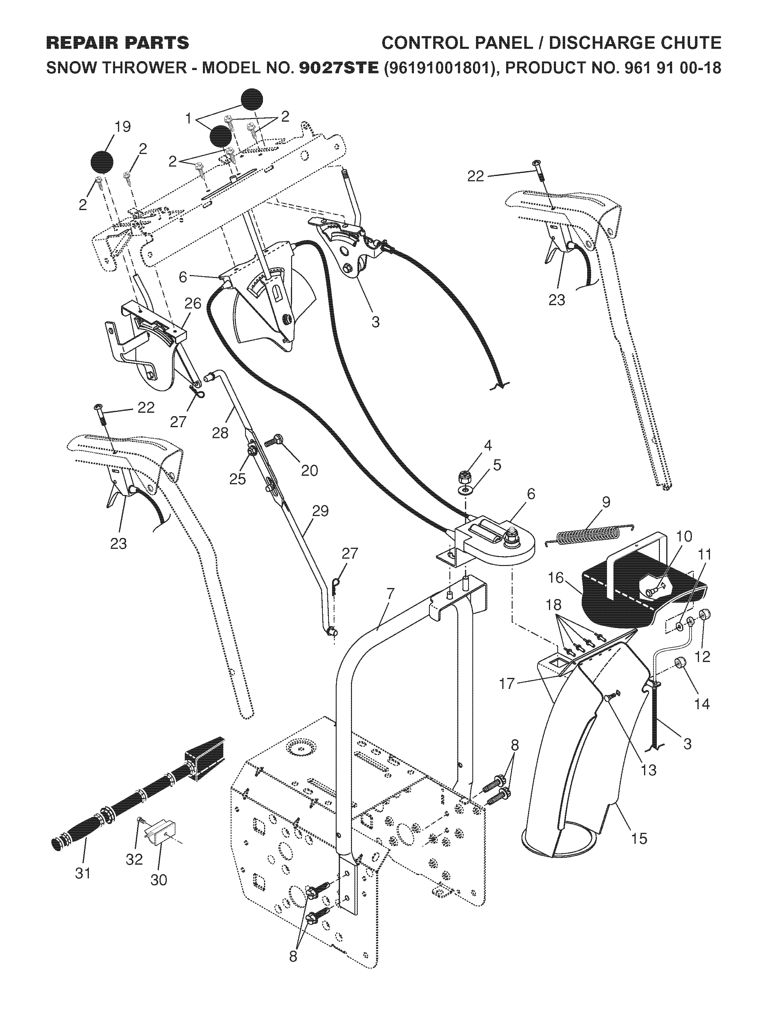 BEDIENFELD UND ABLUFTKAMIN