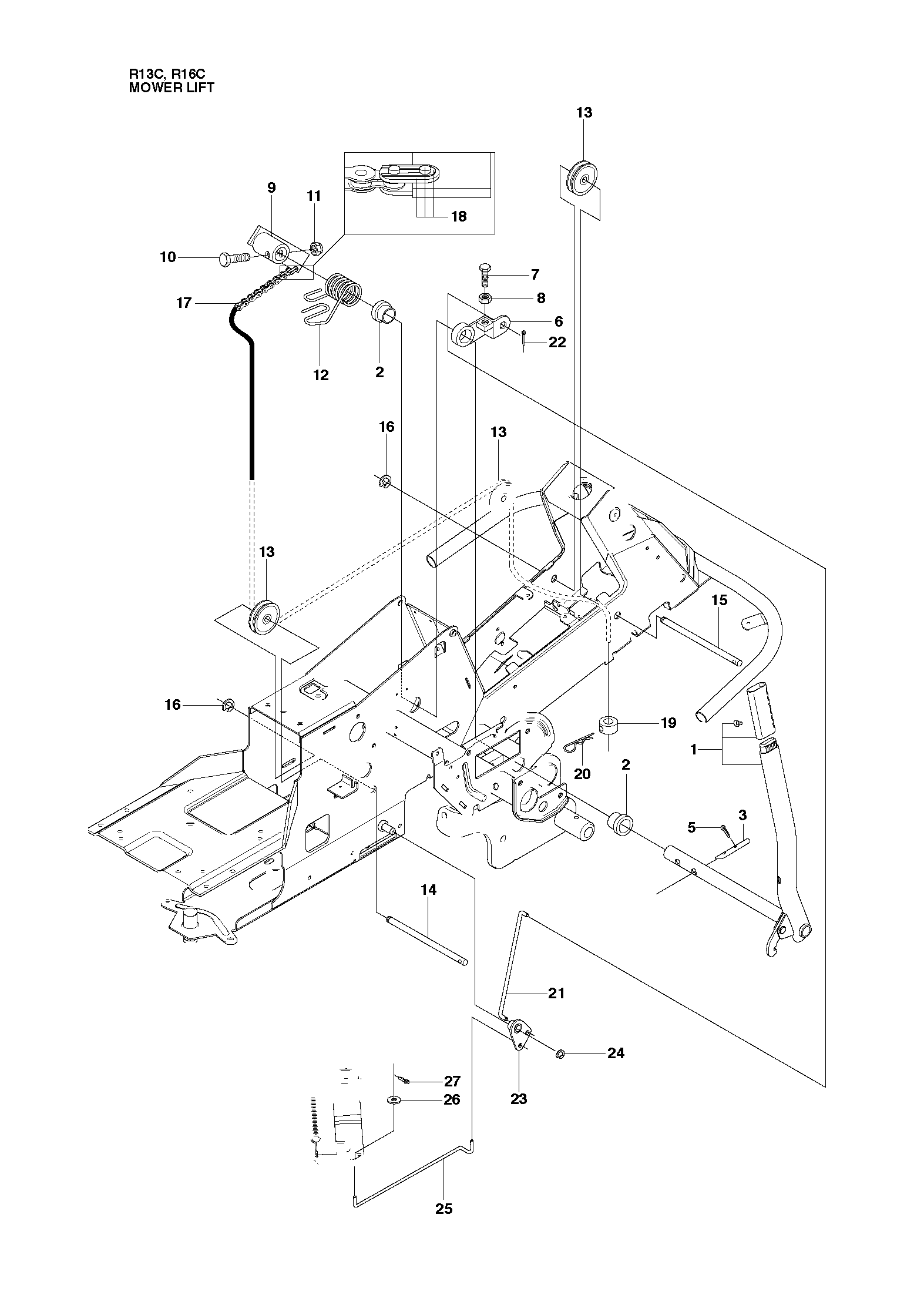 Rasenmäherlift / Decklift