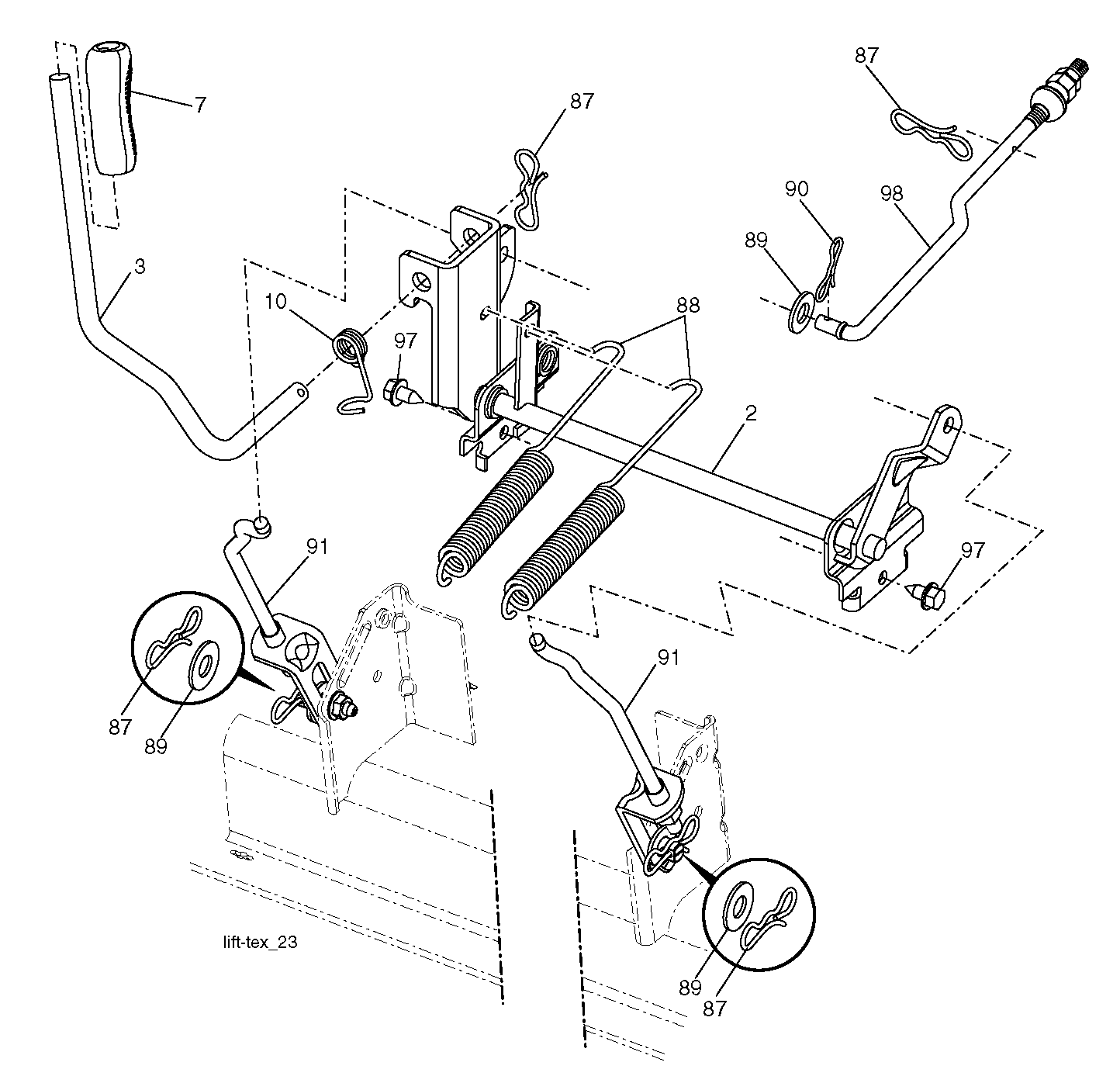 Rasenmäherlift / Decklift