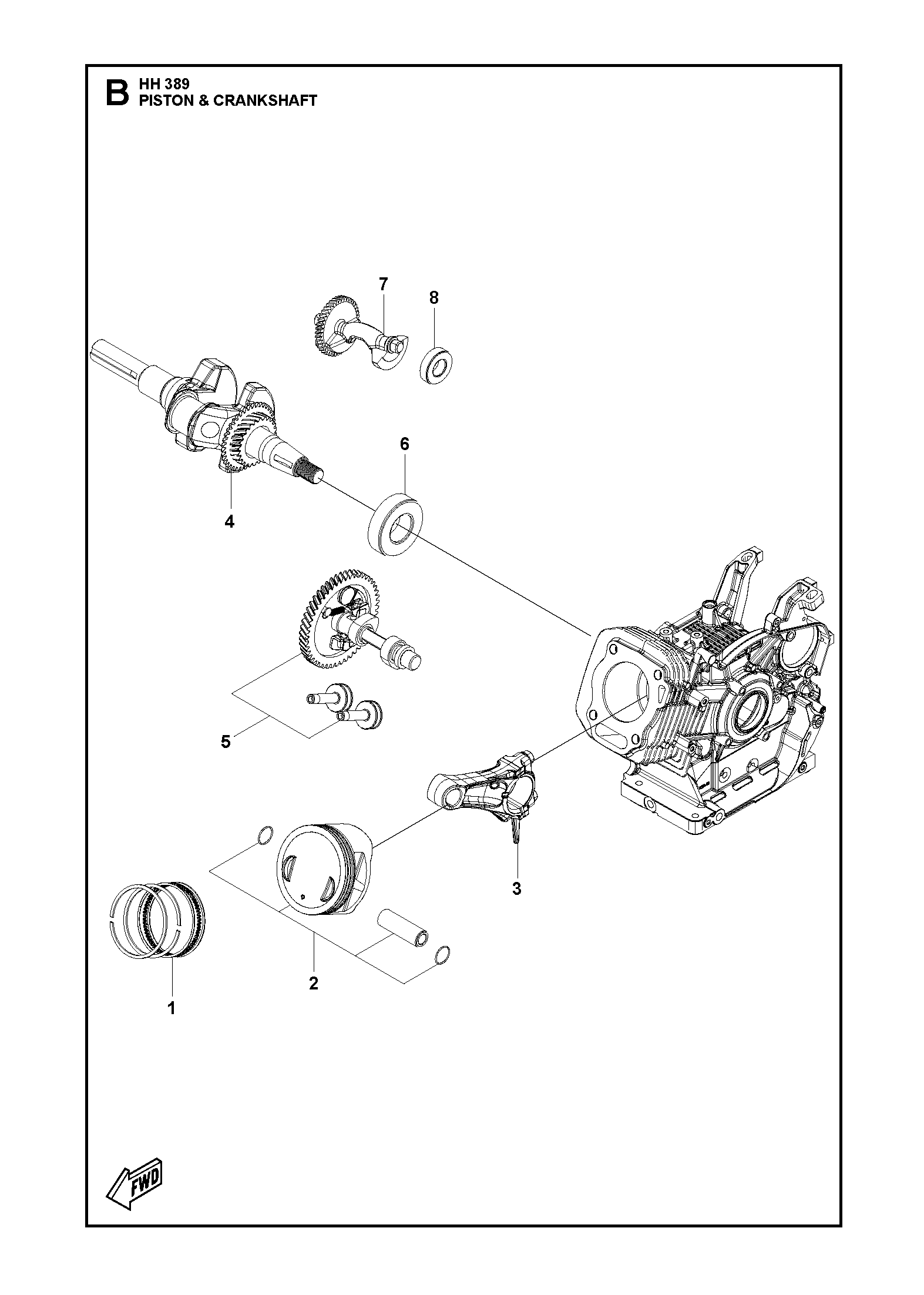 PISTON ET VILEBREQUIN