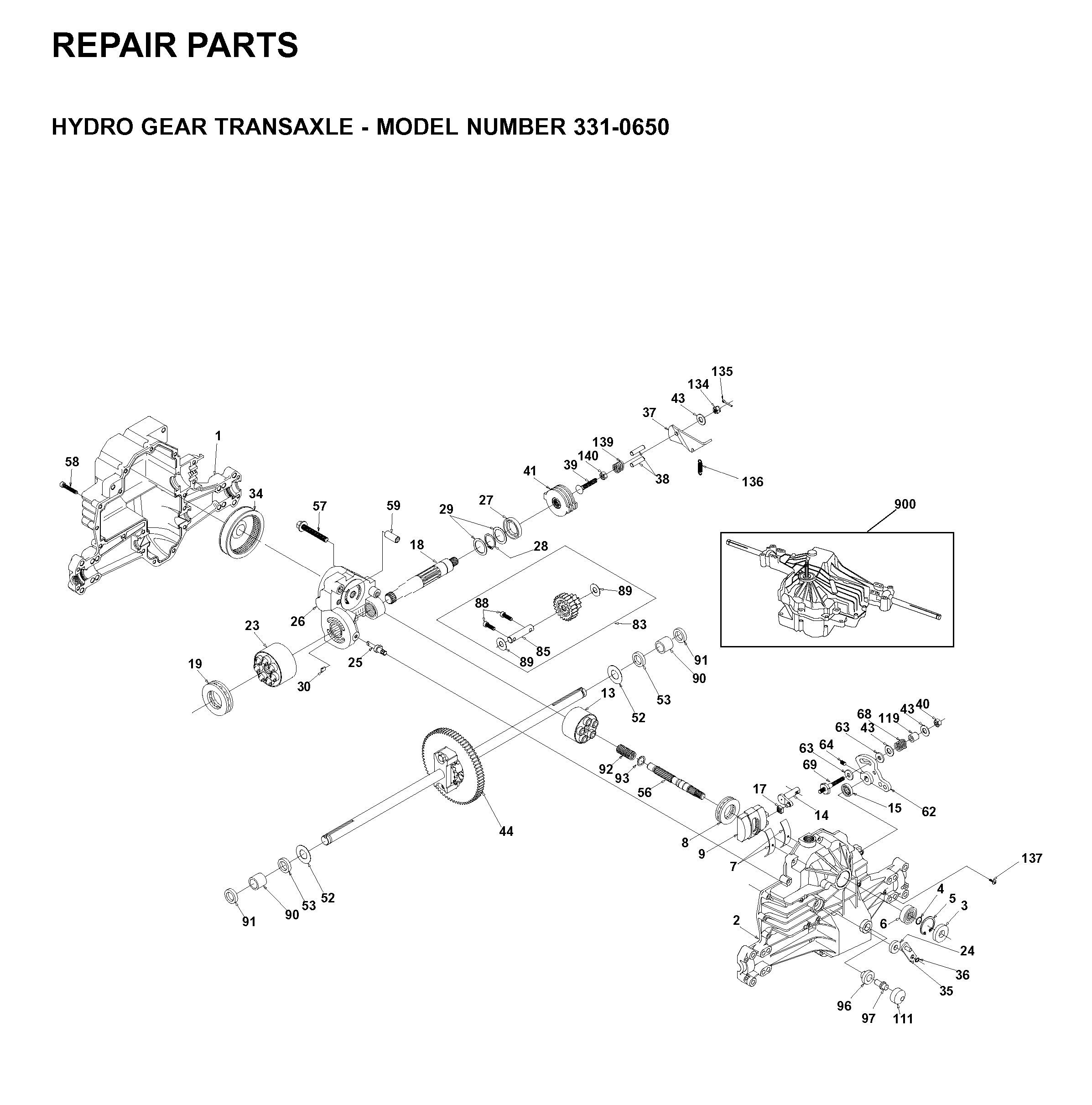 DES PIÈCES DE RECHANGE
