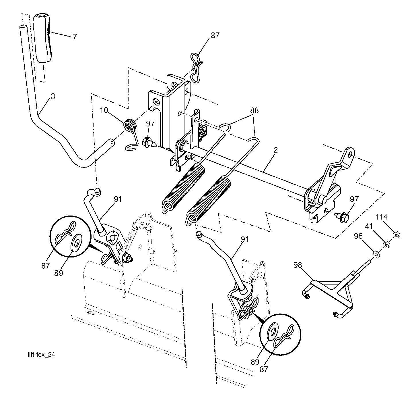 Rasenmäherlift / Decklift