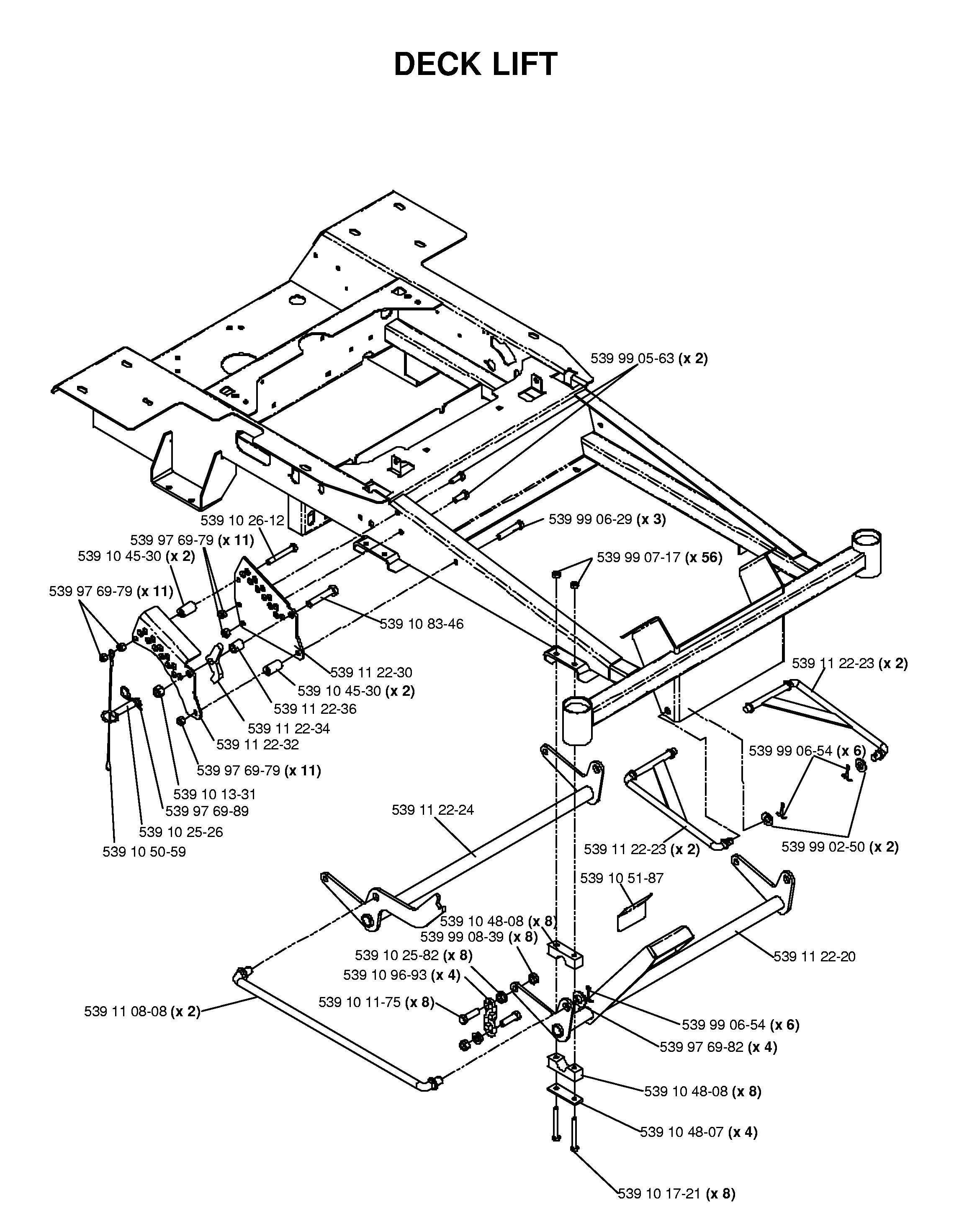 Rasenmäherlift / Decklift