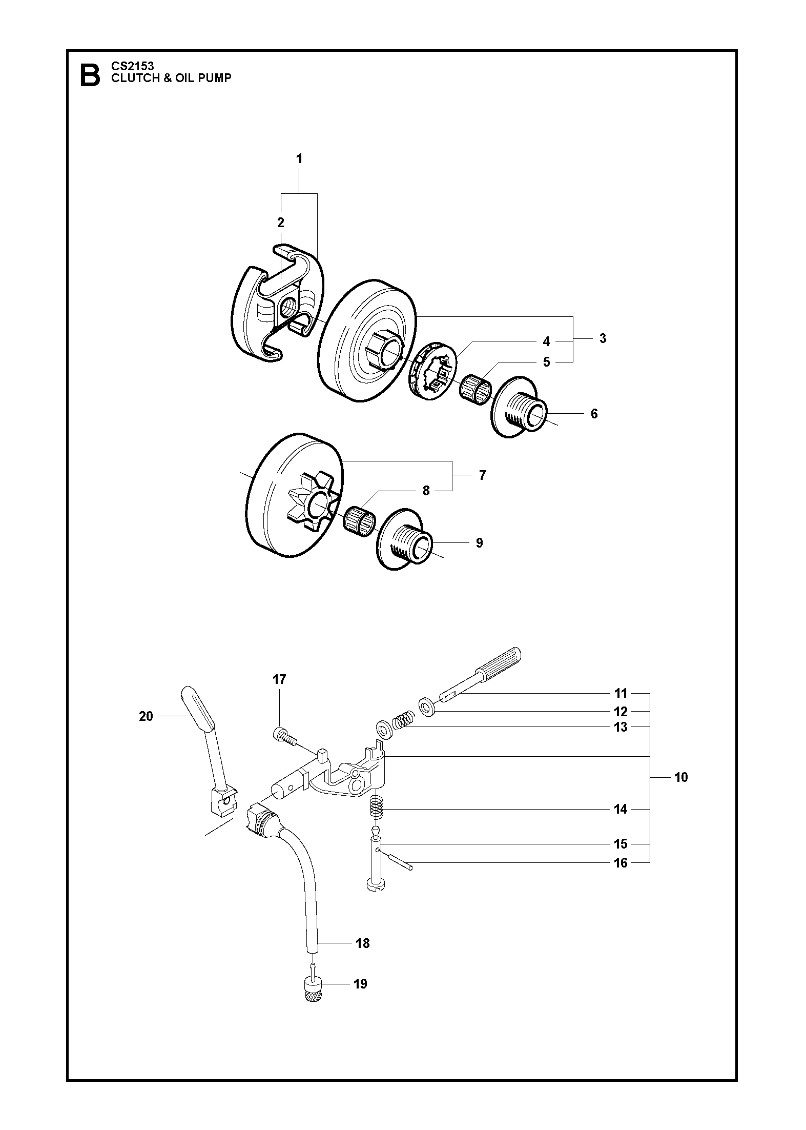 EMBRAYAGE ET POMPE À HUILE