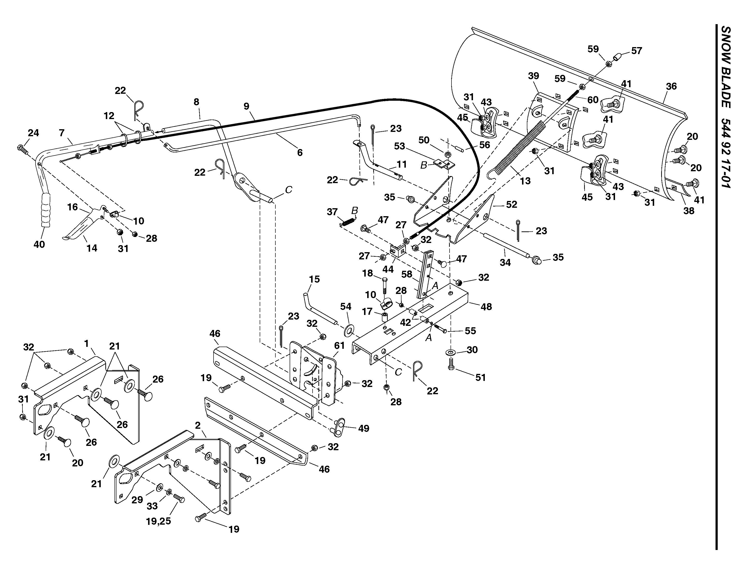 SNOW SHOVEL / DOZER BLADE