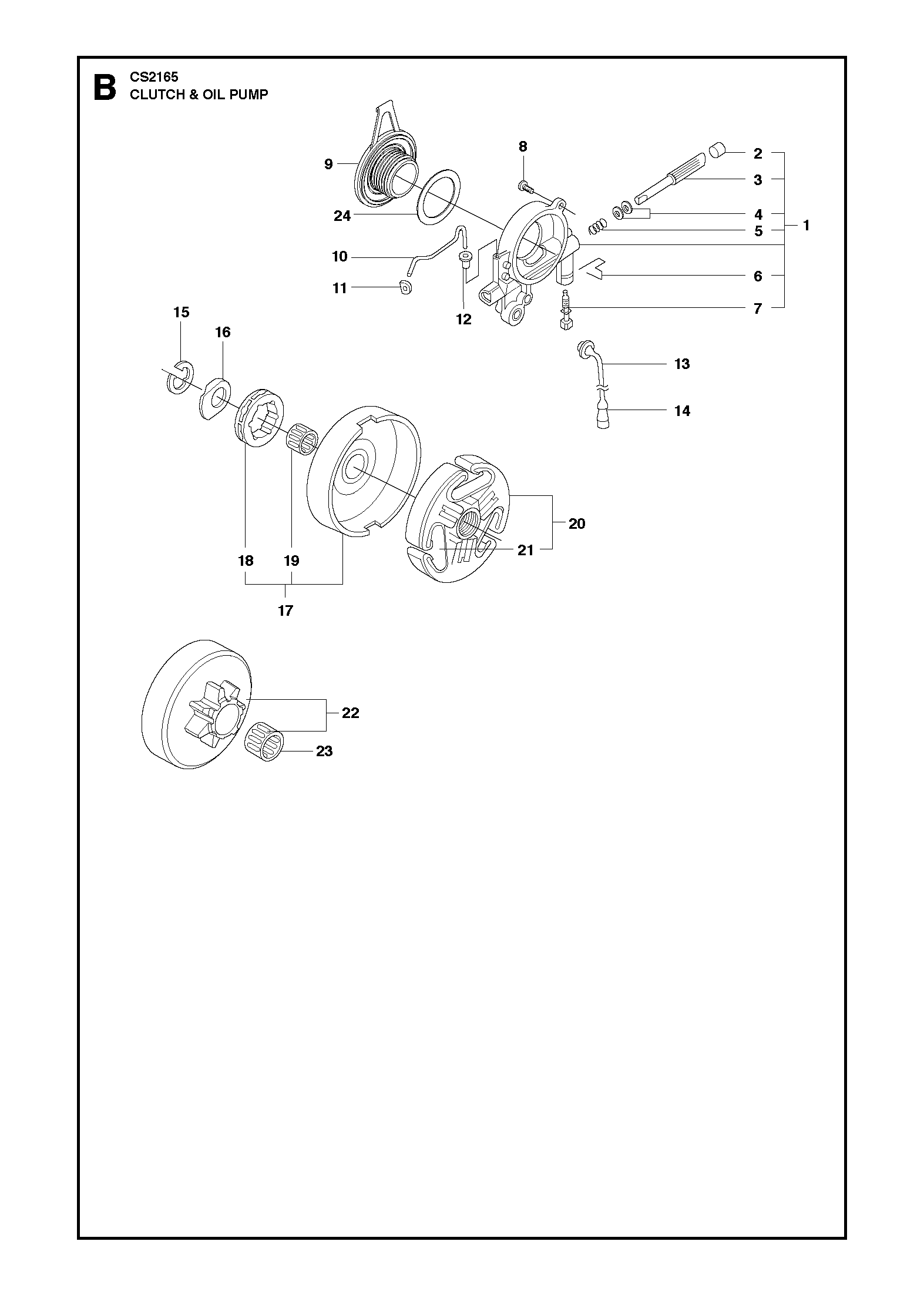 EMBRAYAGE ET POMPE À HUILE