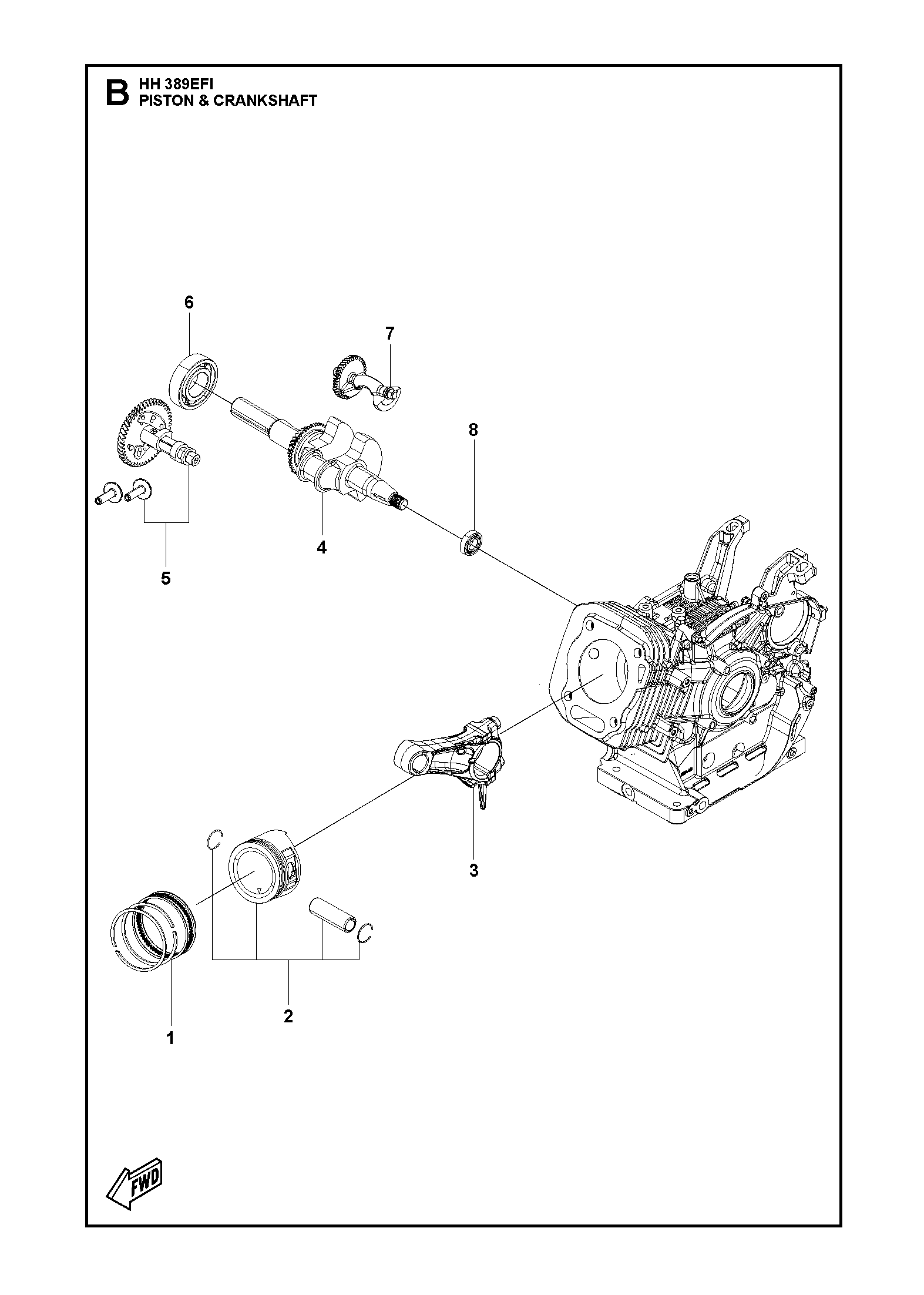 PISTON ET VILEBREQUIN