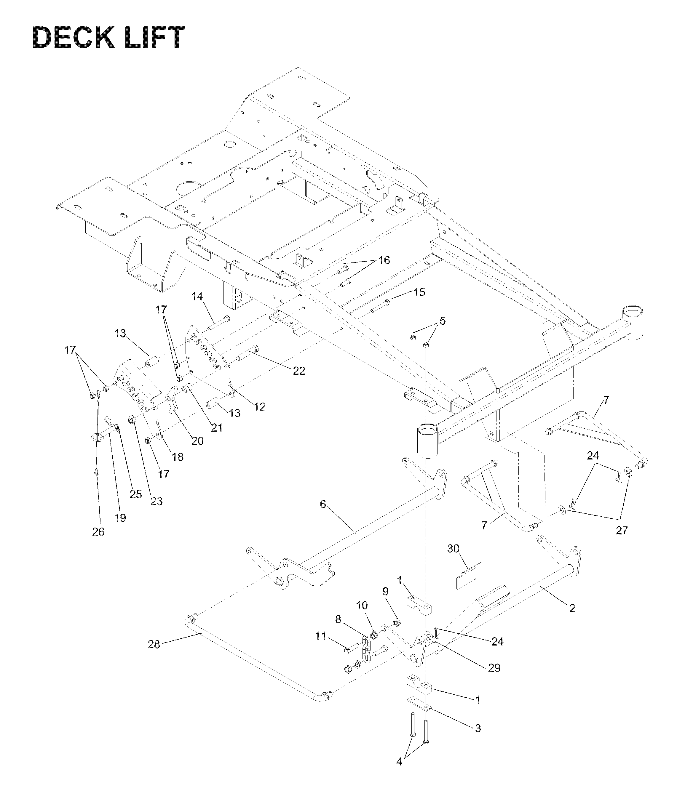 Rasenmäherlift / Decklift