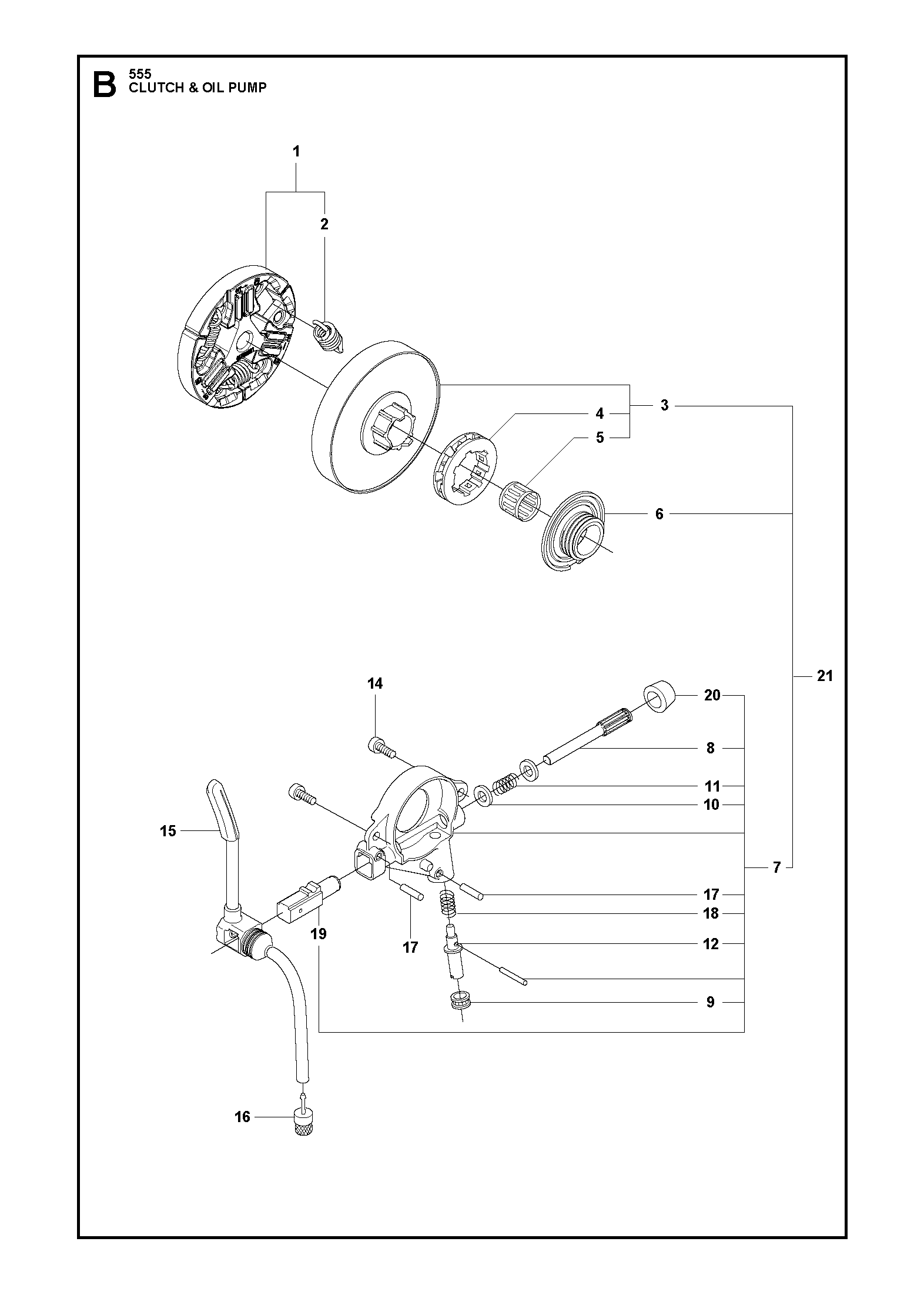 EMBRAYAGE ET POMPE À HUILE