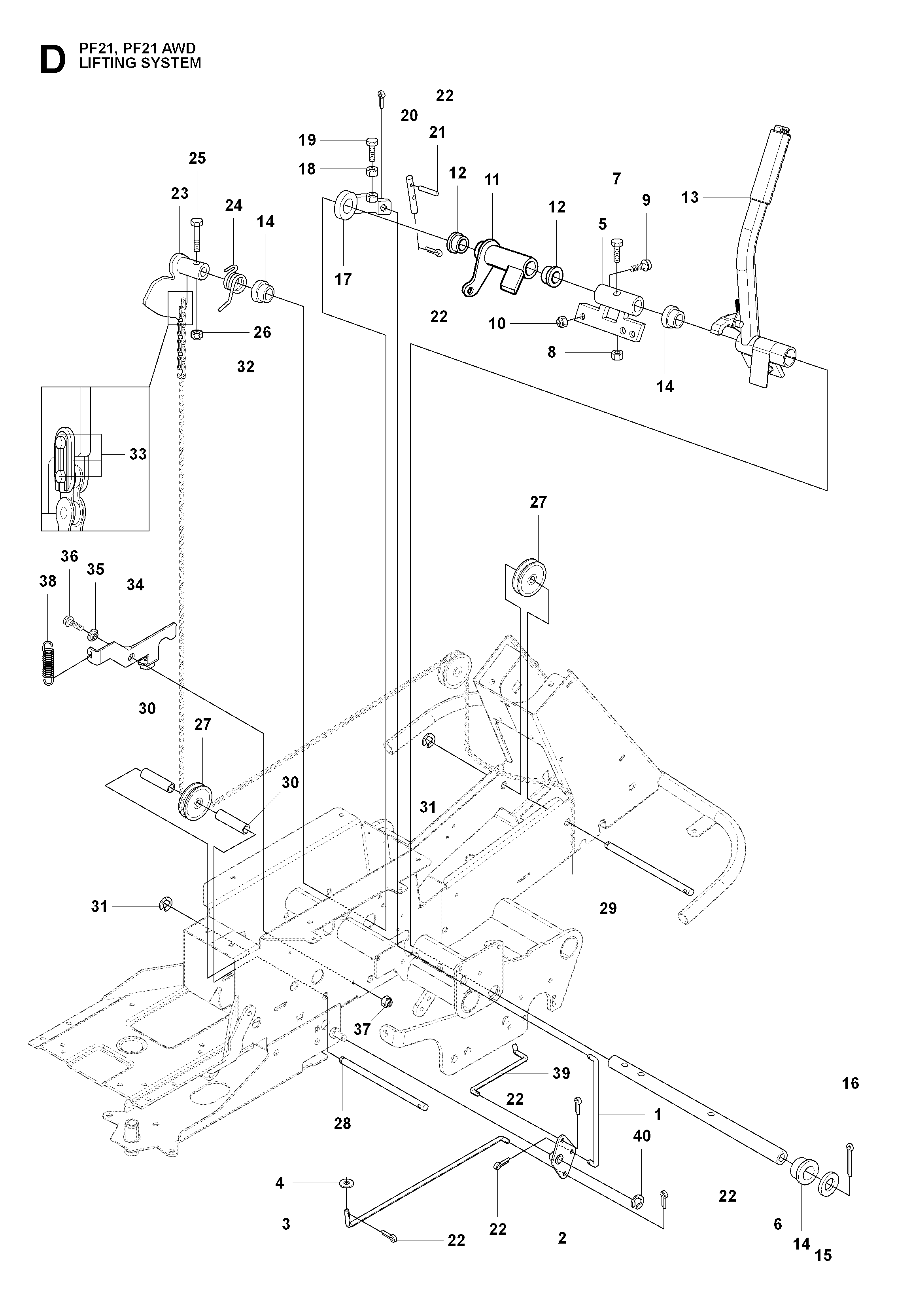 Rasenmäherlift / Decklift