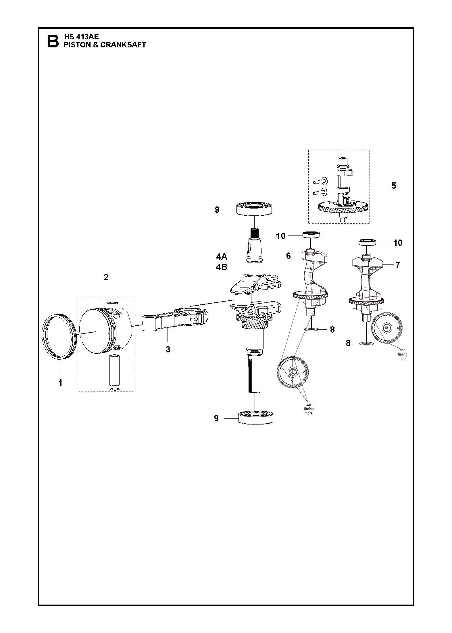 PISTON ET VILEBREQUIN