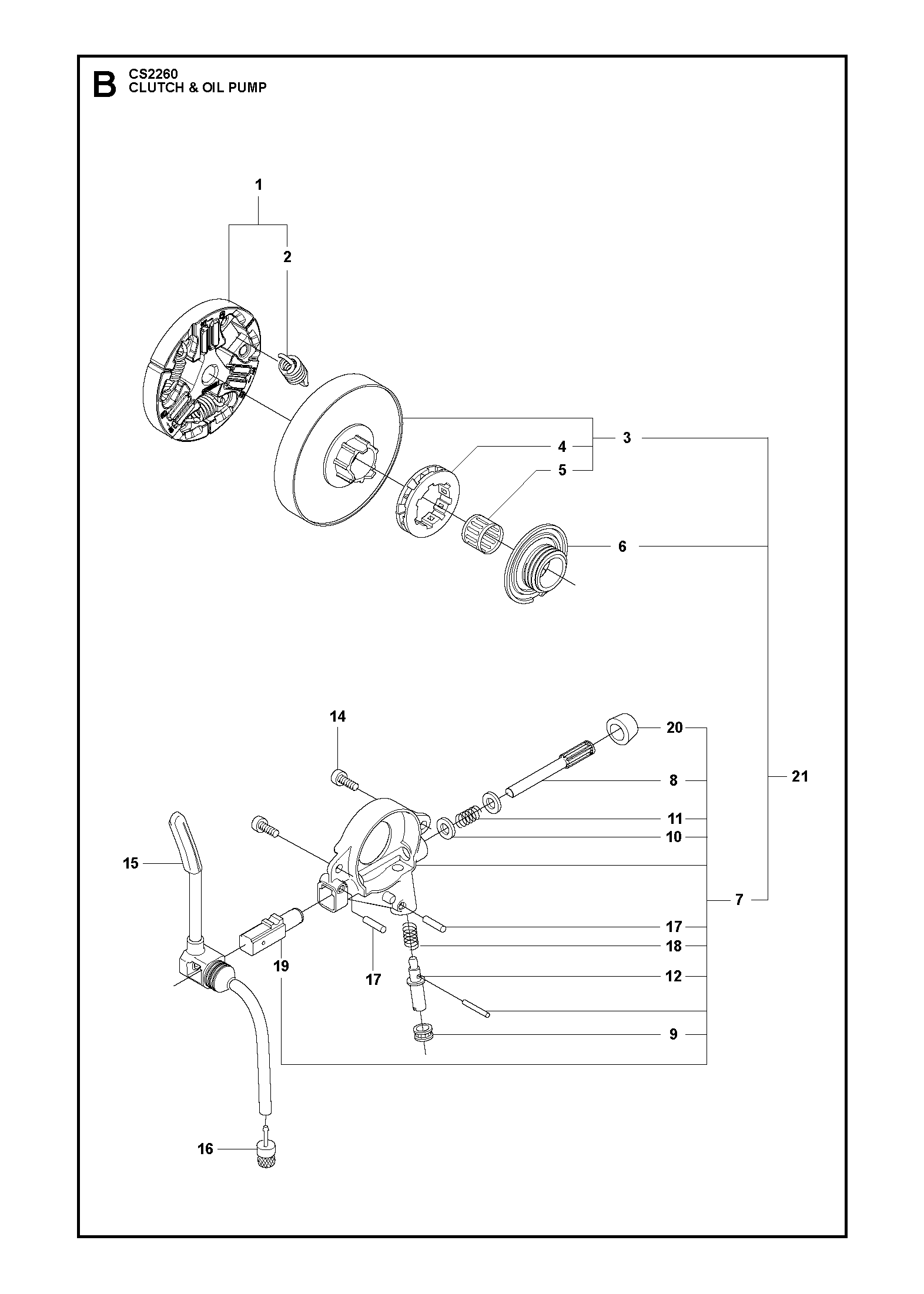 EMBRAYAGE ET POMPE À HUILE