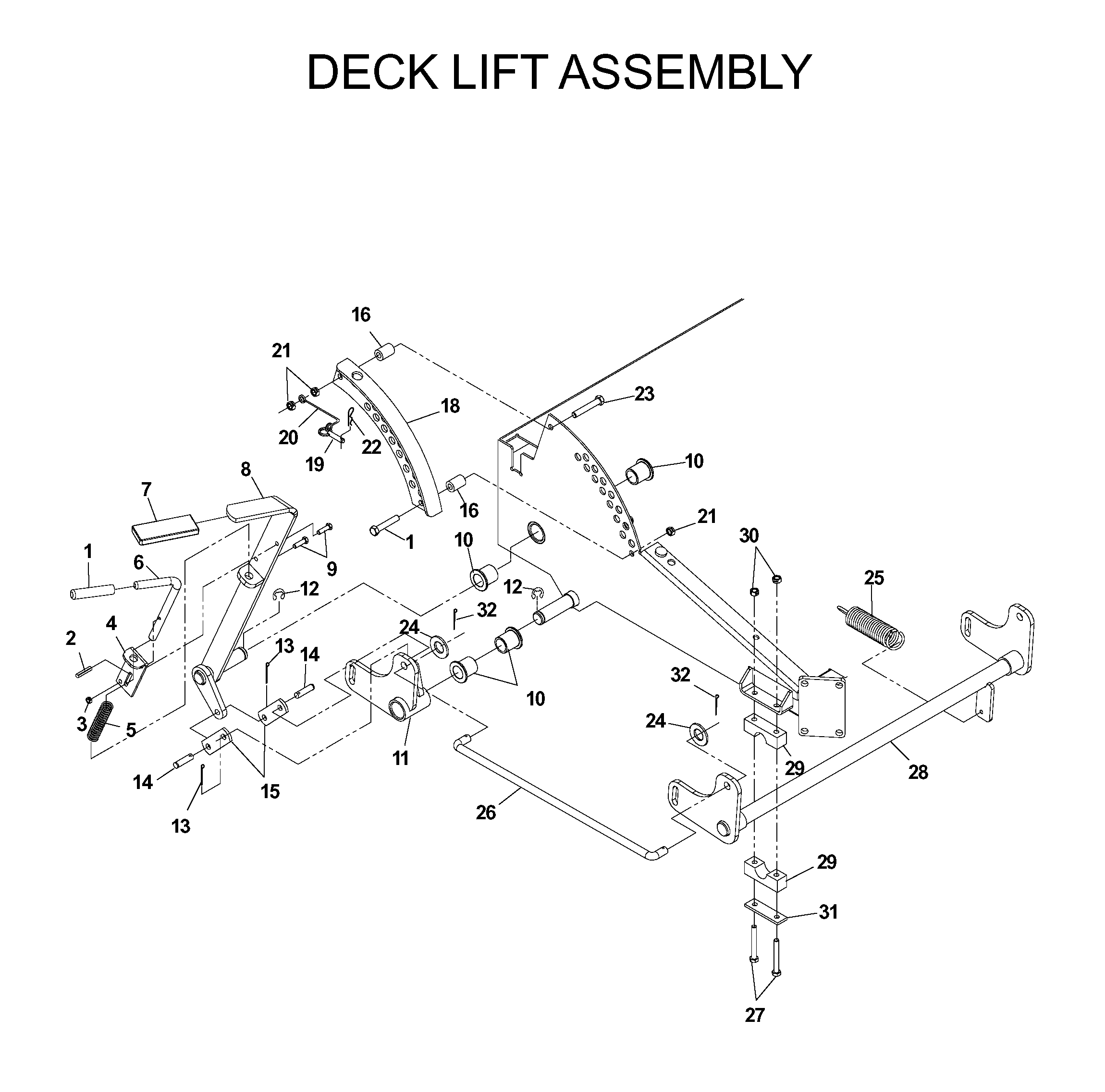 Rasenmäherlift / Decklift