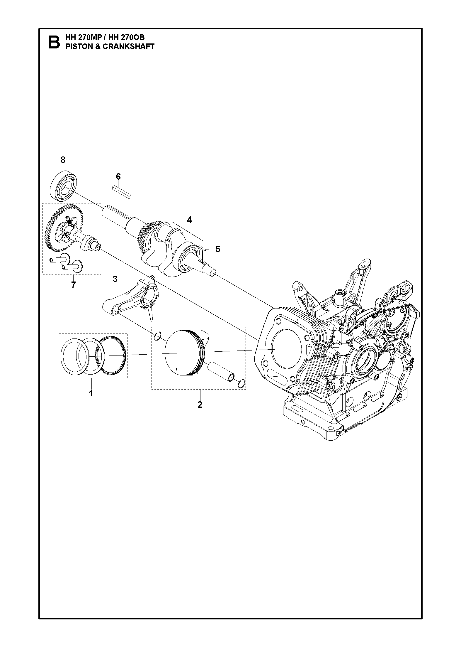 PISTON ET VILEBREQUIN