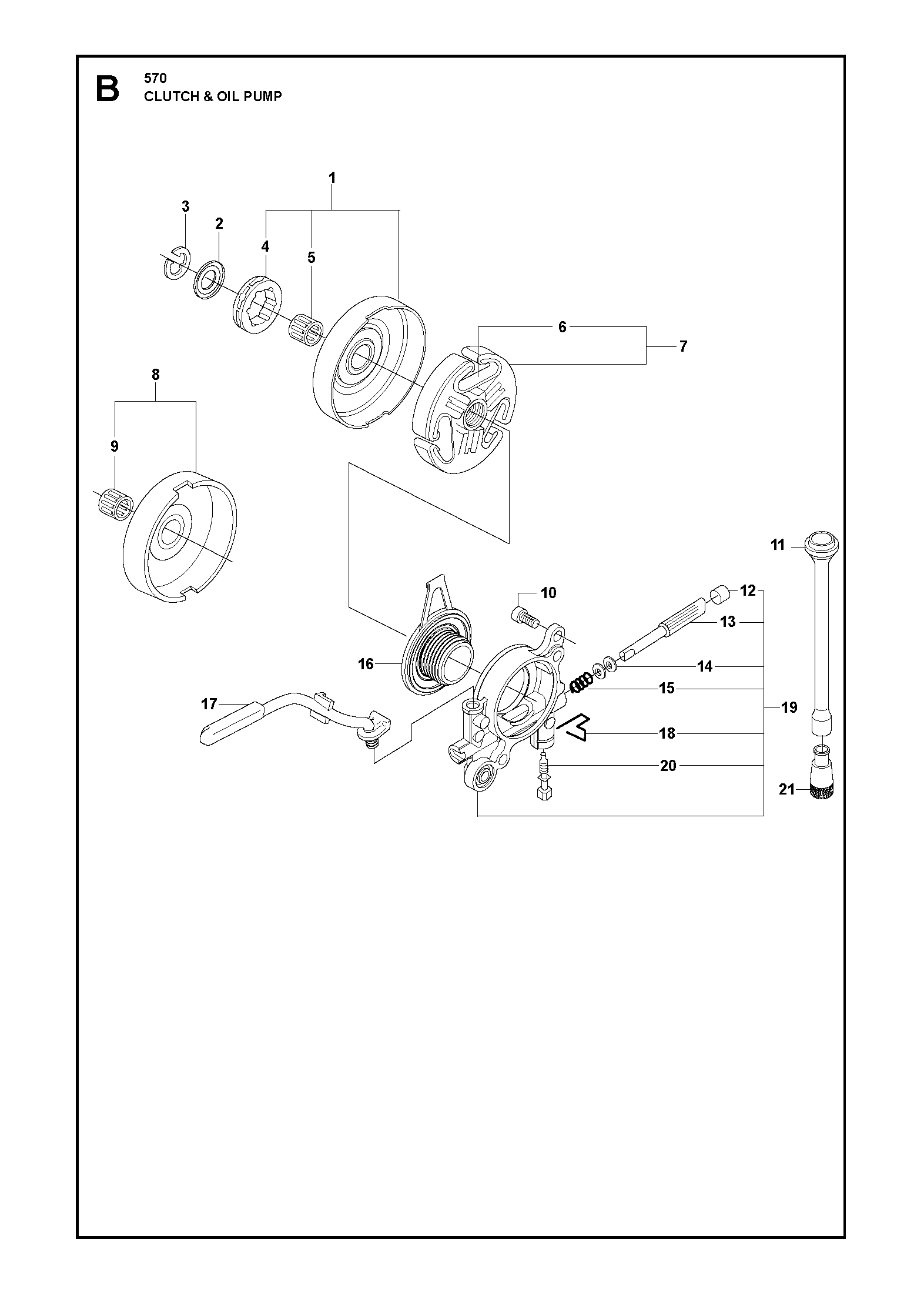 EMBRAYAGE ET POMPE À HUILE