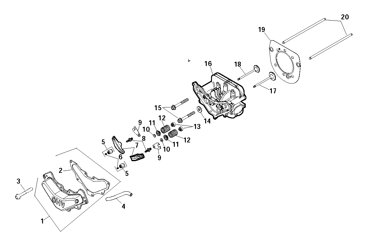 CYLINDER HEAD/VALVE,BREATHER