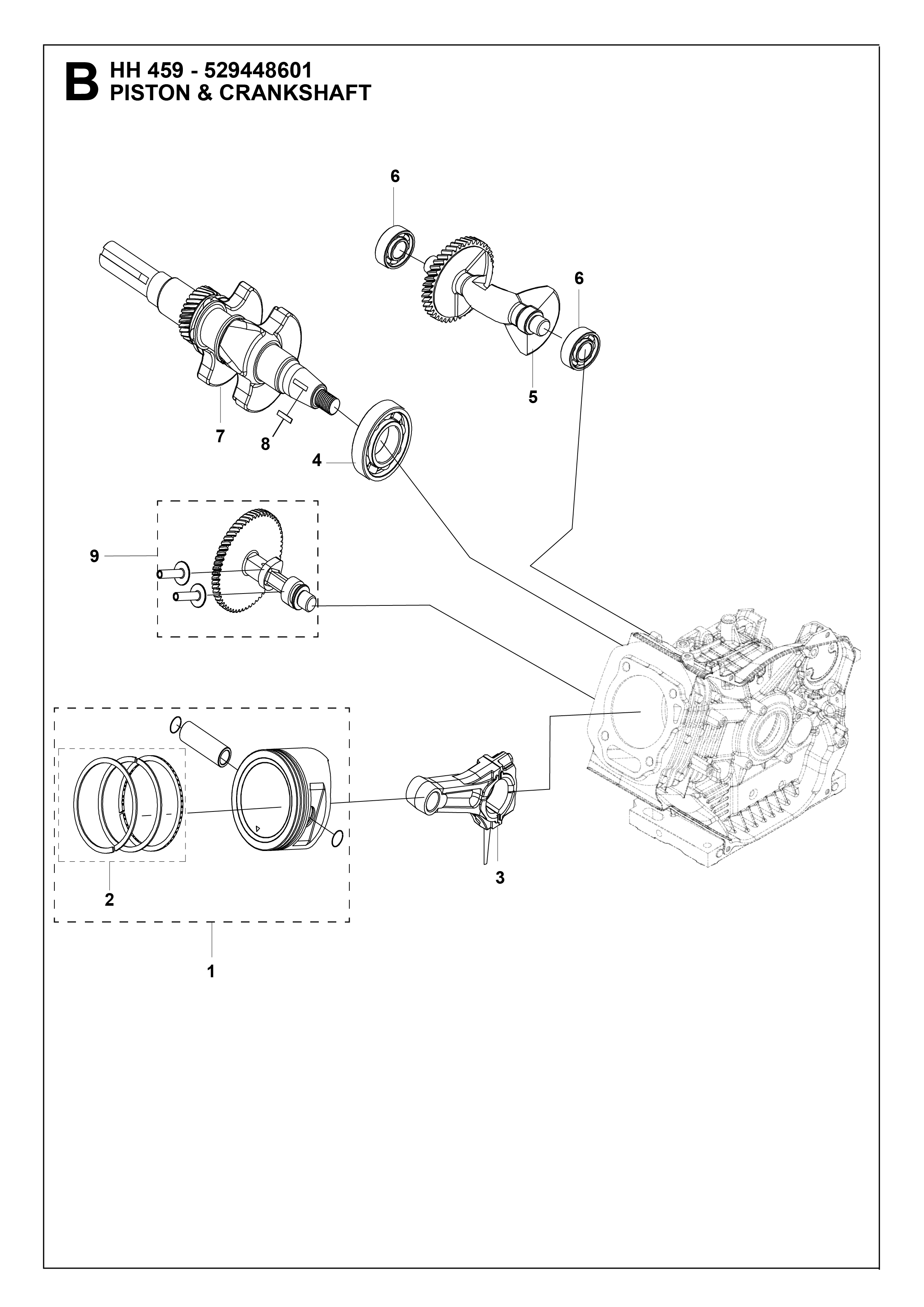 PISTON ET VILEBREQUIN