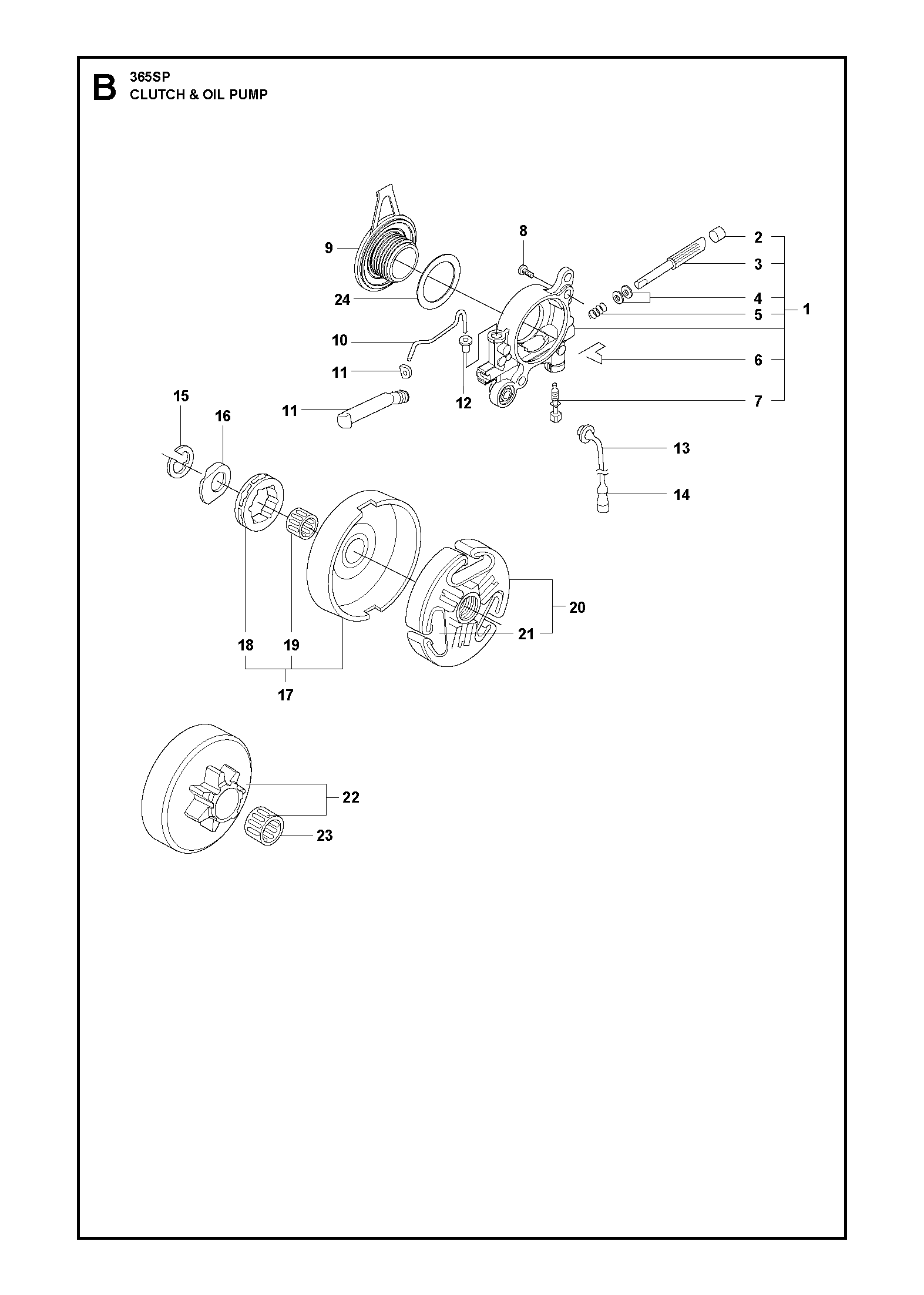 EMBRAYAGE ET POMPE À HUILE