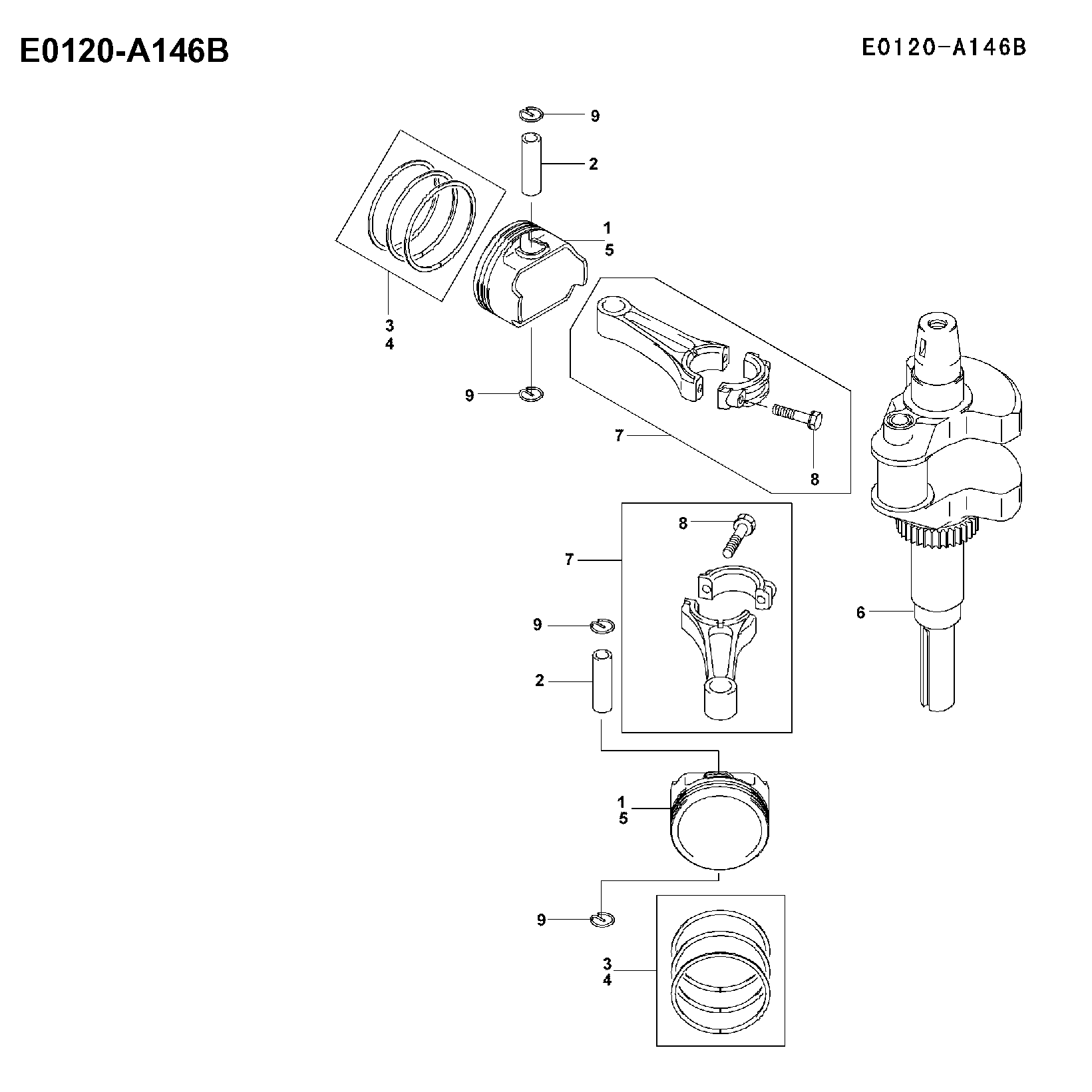 PISTON ET VILEBREQUIN