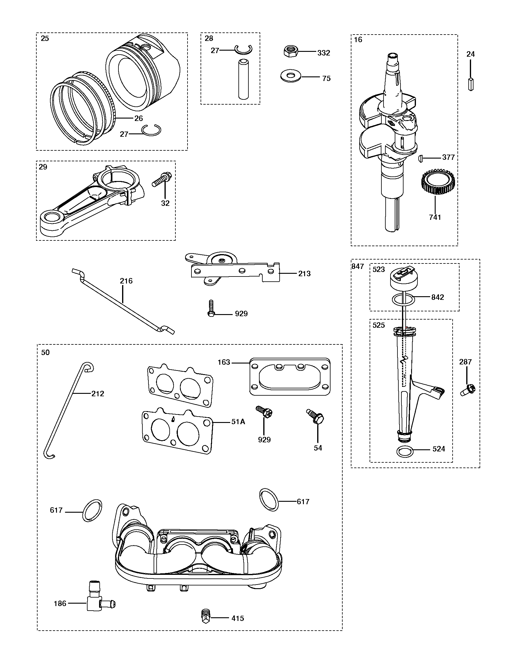 PISTON ET VILEBREQUIN