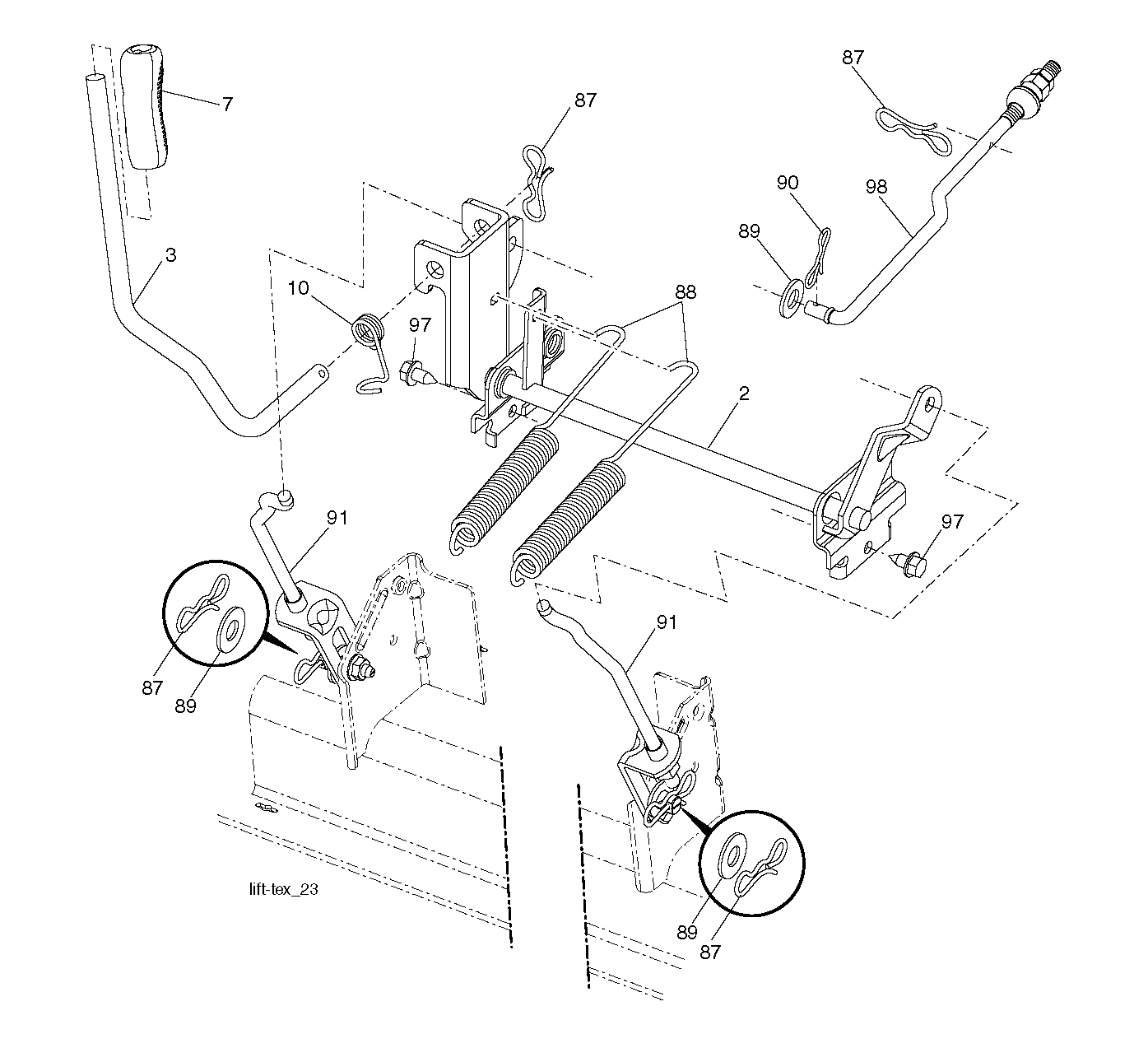 Rasenmäherlift / Decklift