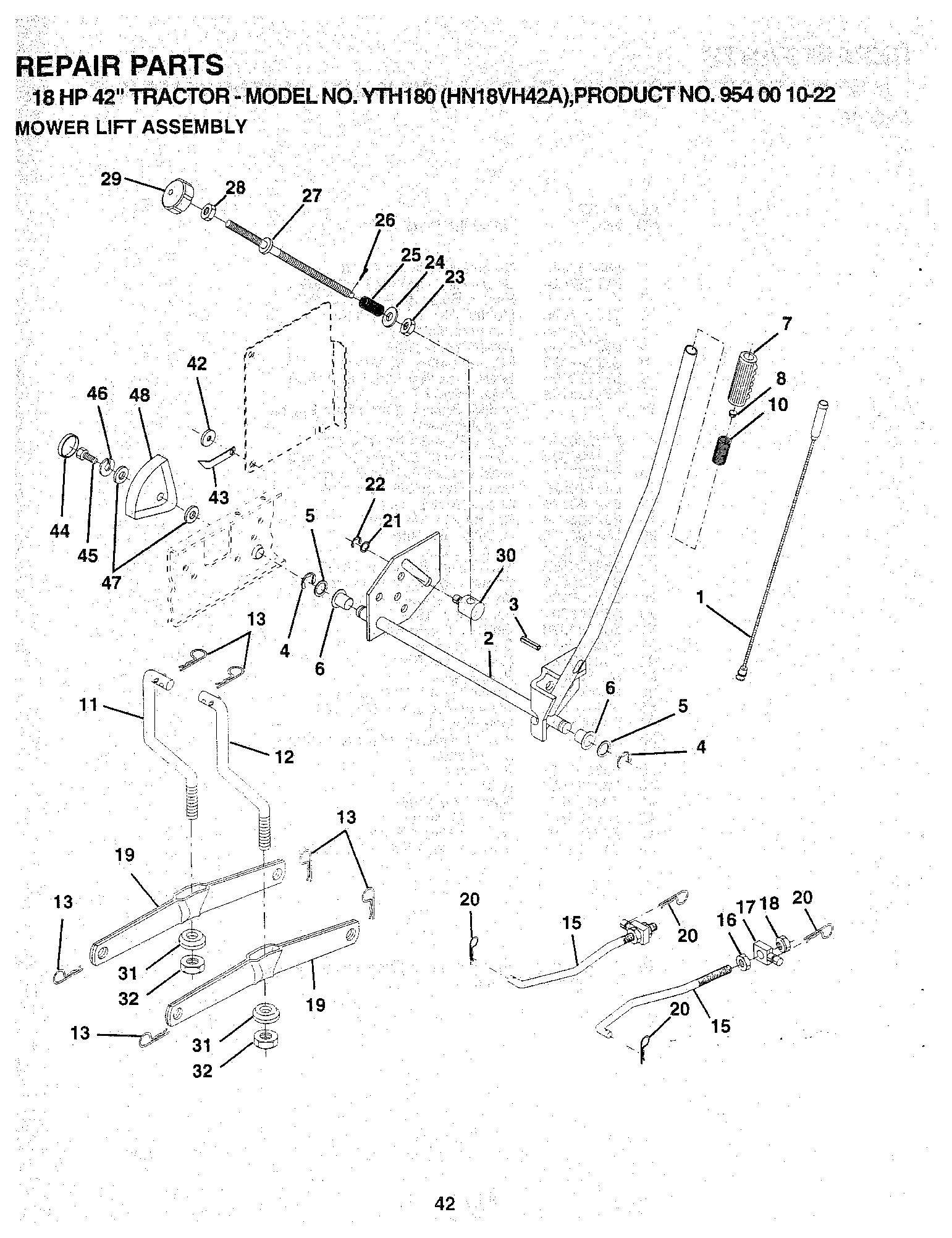MÄHWERK-HEBEL