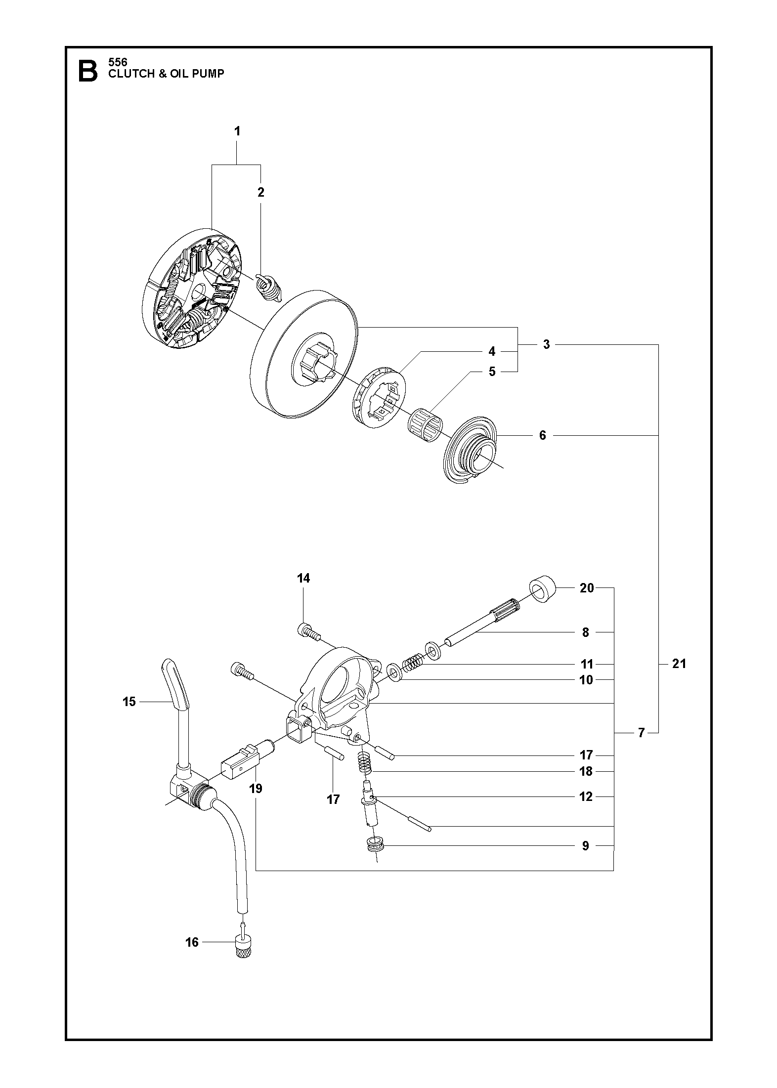 EMBRAYAGE ET POMPE À HUILE
