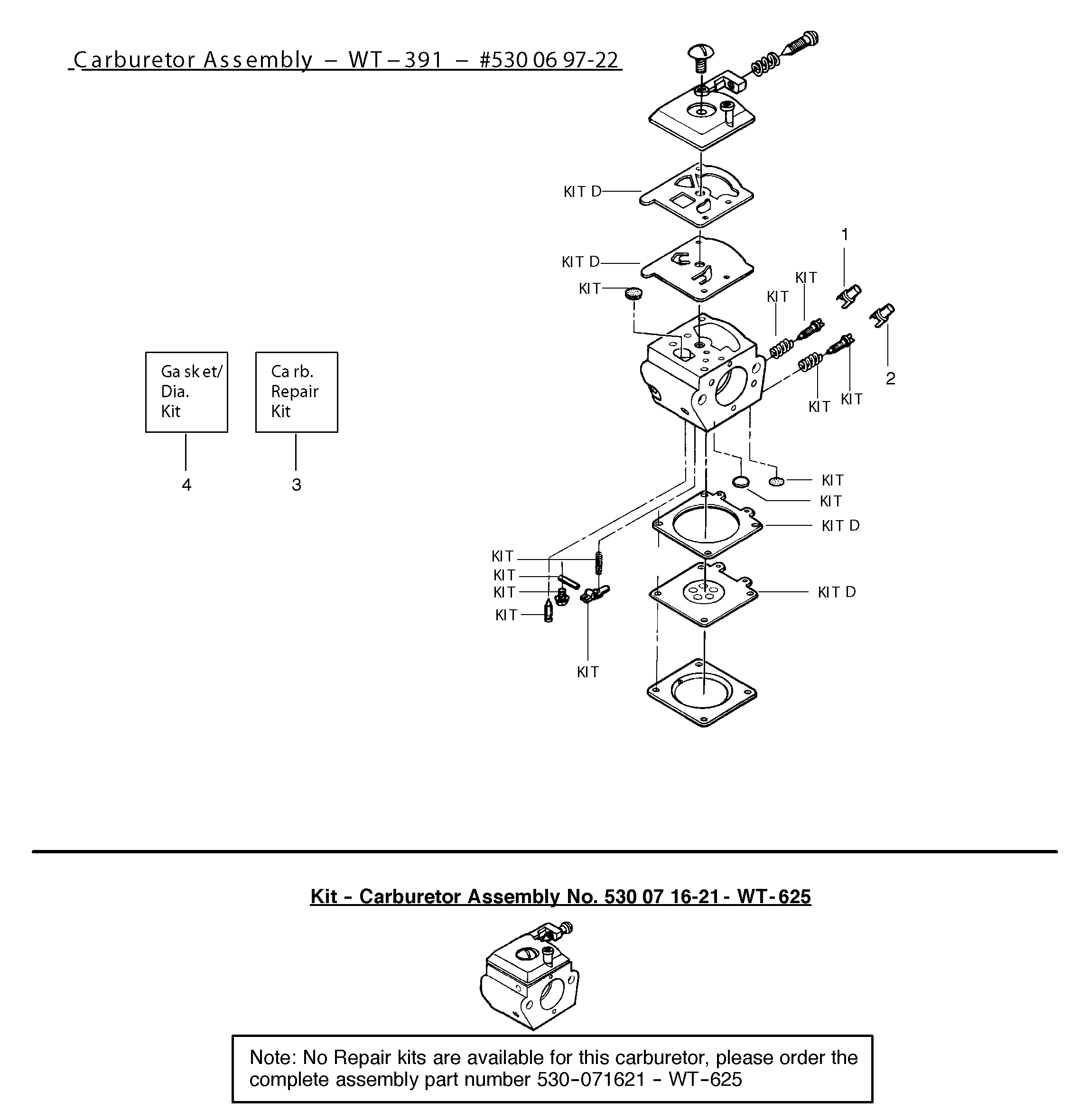 DÉTAILS DU CARBURATEUR