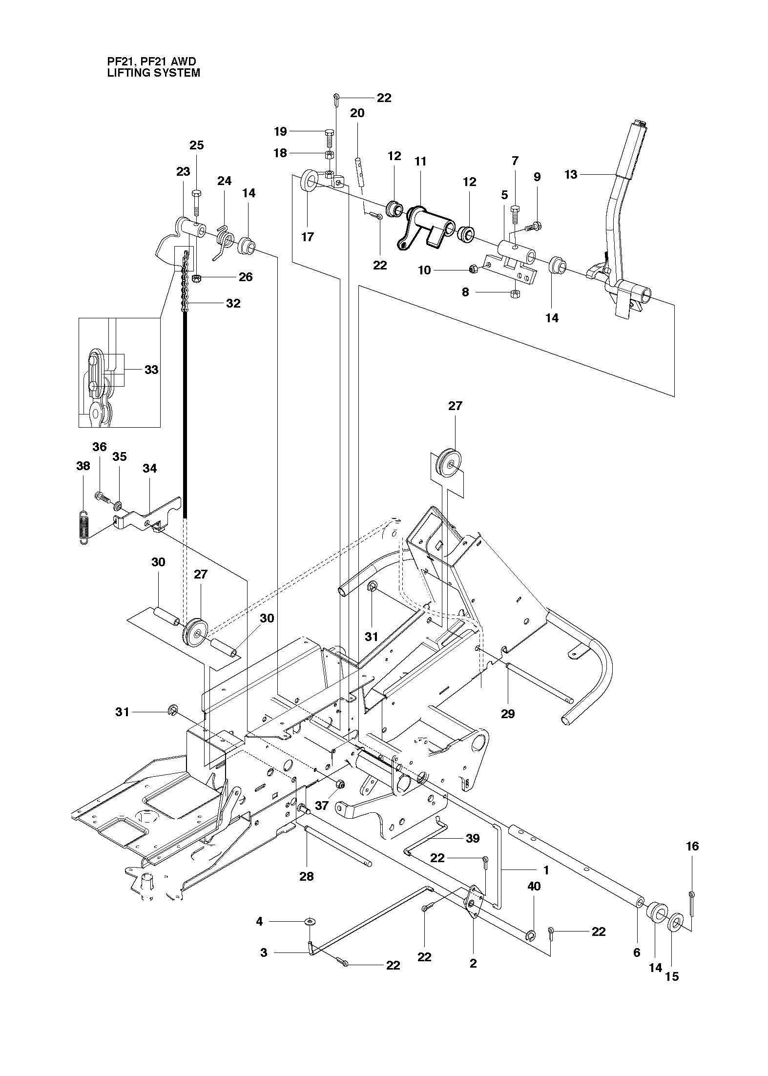 Rasenmäherlift / Decklift