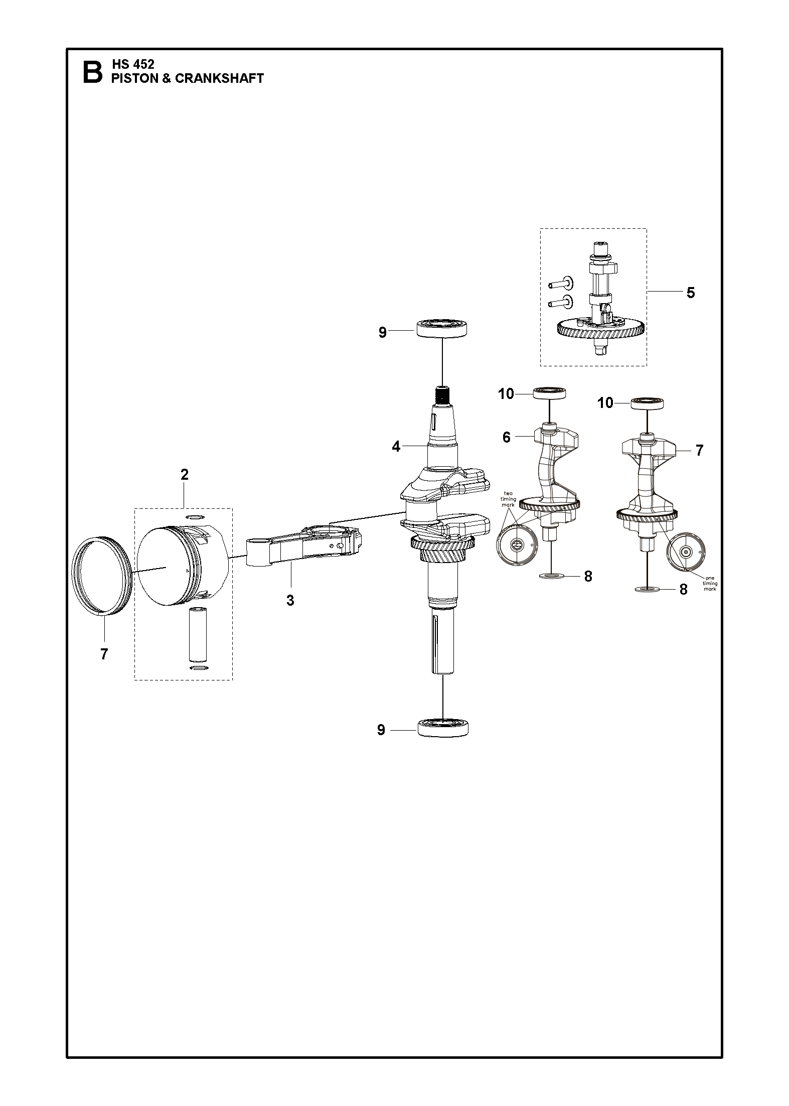 PISTON ET VILEBREQUIN