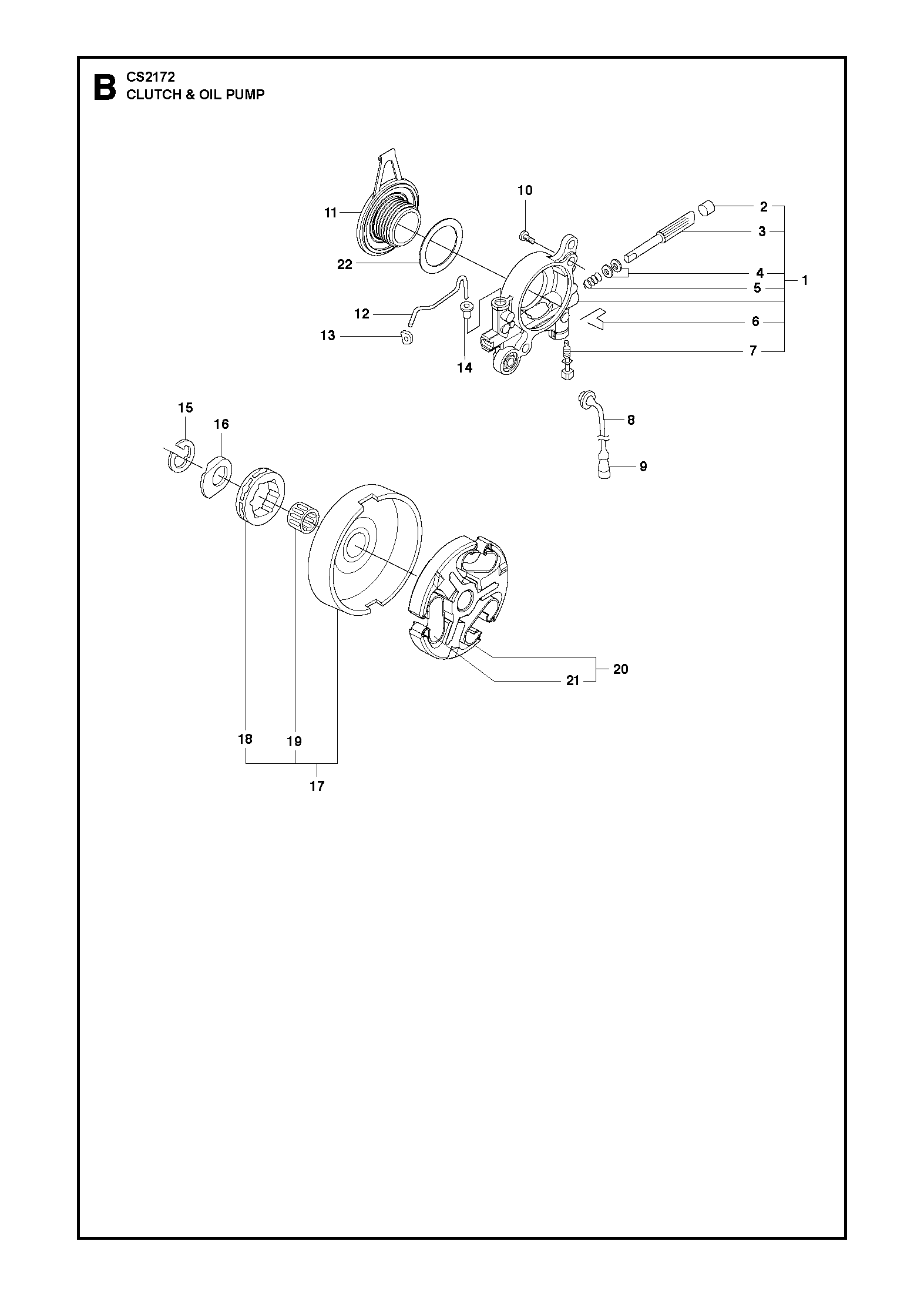 EMBRAYAGE ET POMPE À HUILE