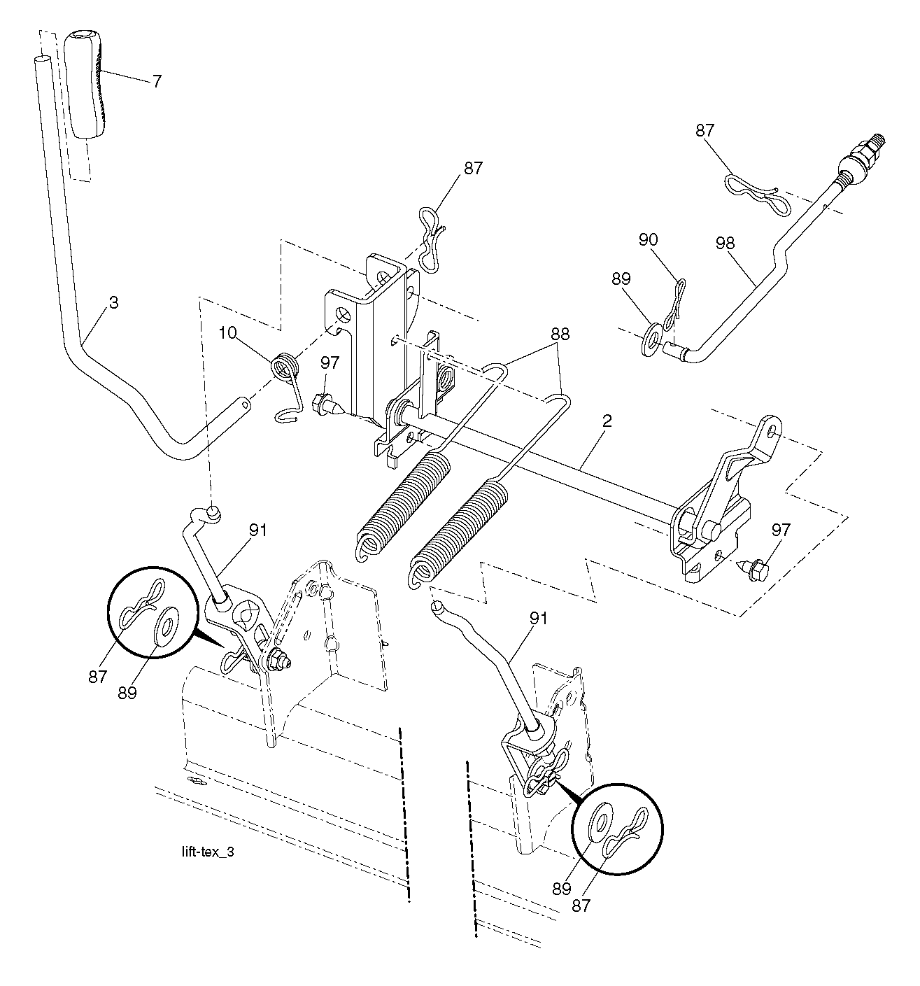 Rasenmäherlift / Decklift