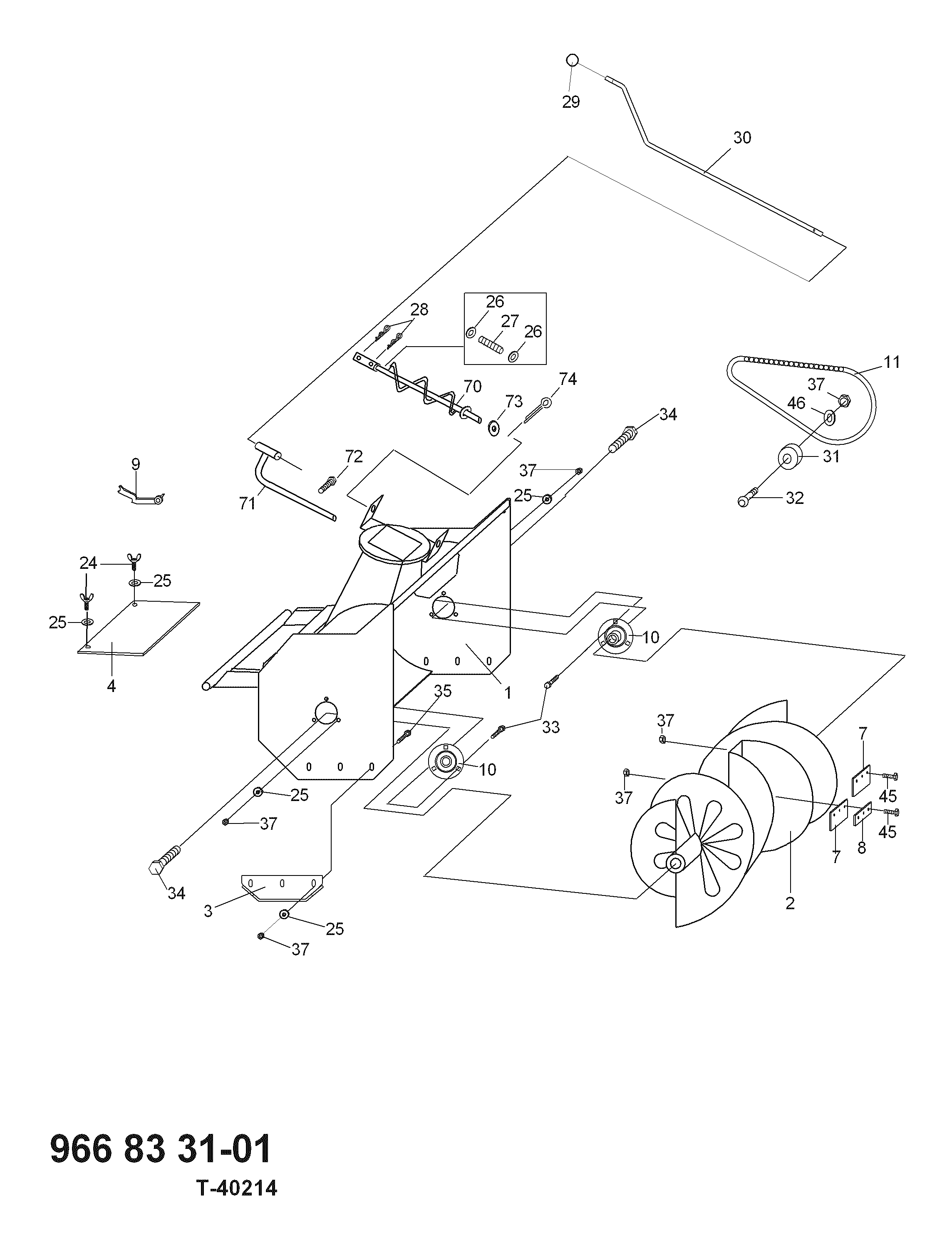 CARTER FRESA E TURBINA
