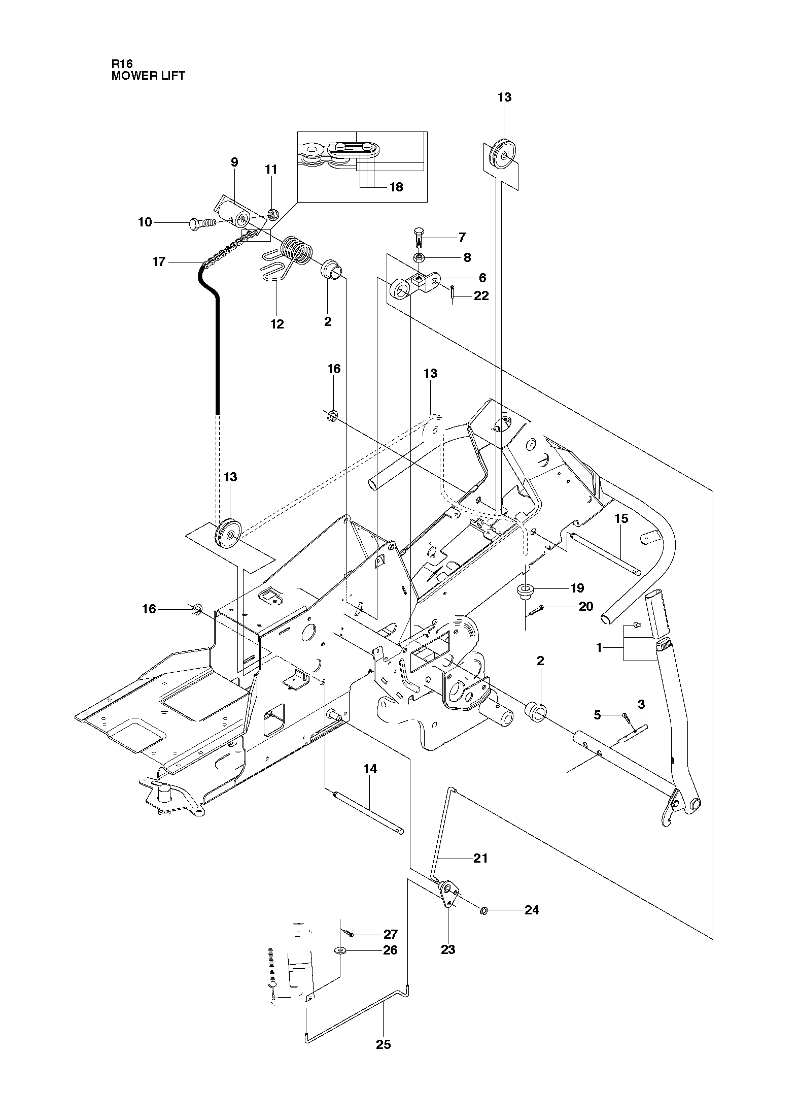 Rasenmäherlift / Decklift