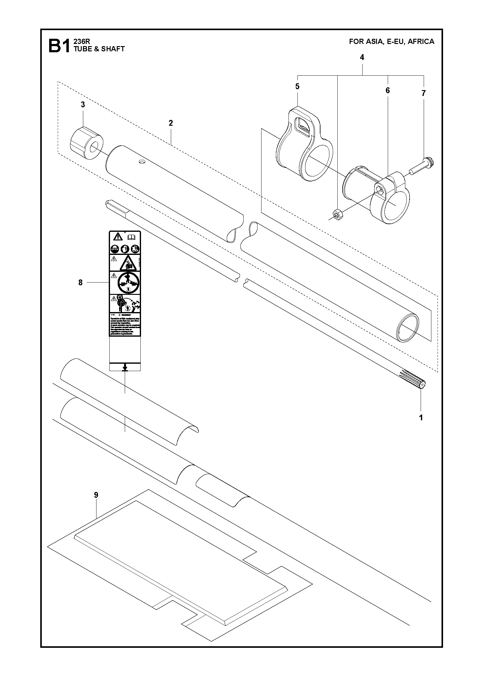 TUBE & SHAFT for Asia, E-EU, Africa