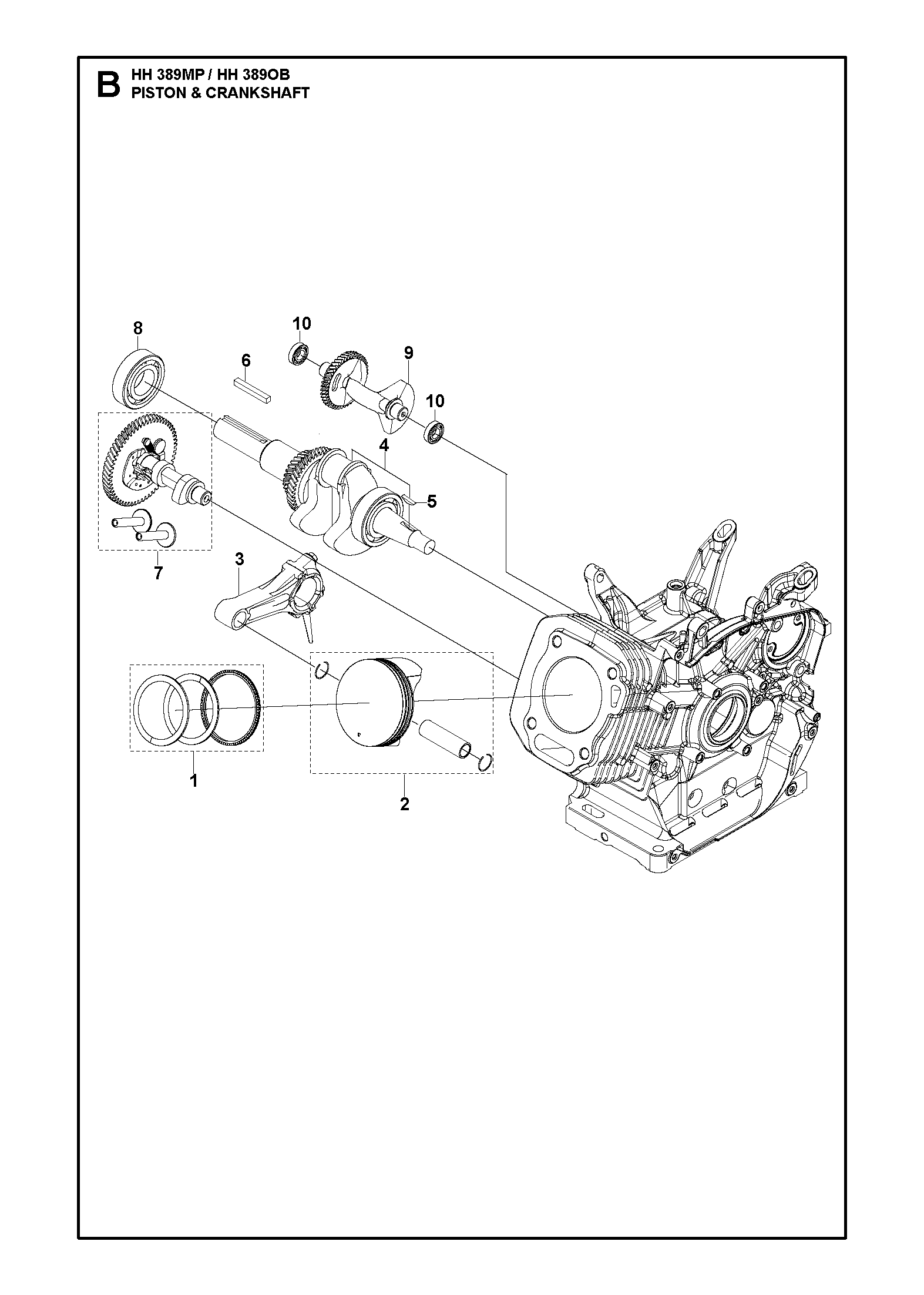 PISTON ET VILEBREQUIN