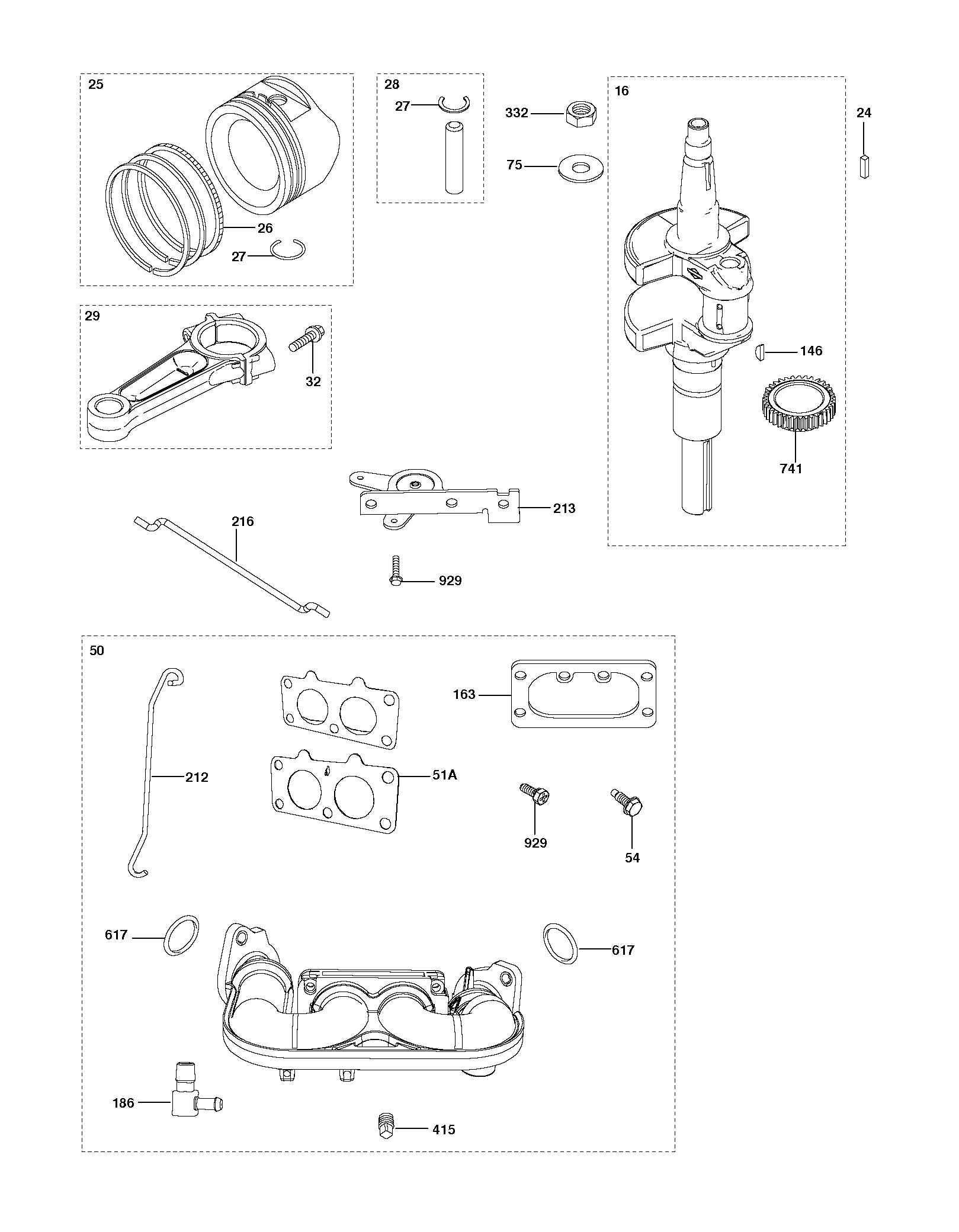 PISTON ET VILEBREQUIN