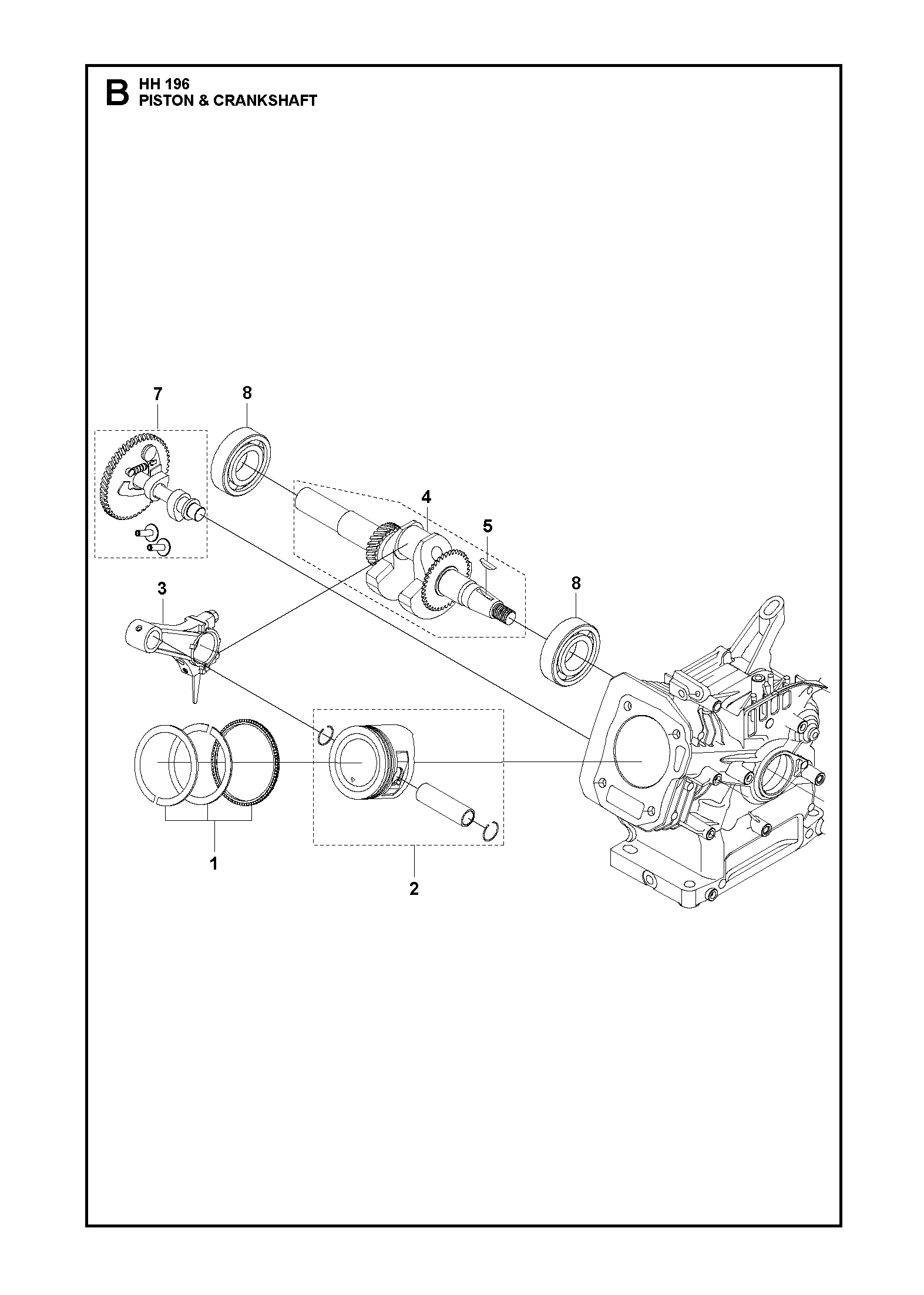 PISTON ET VILEBREQUIN