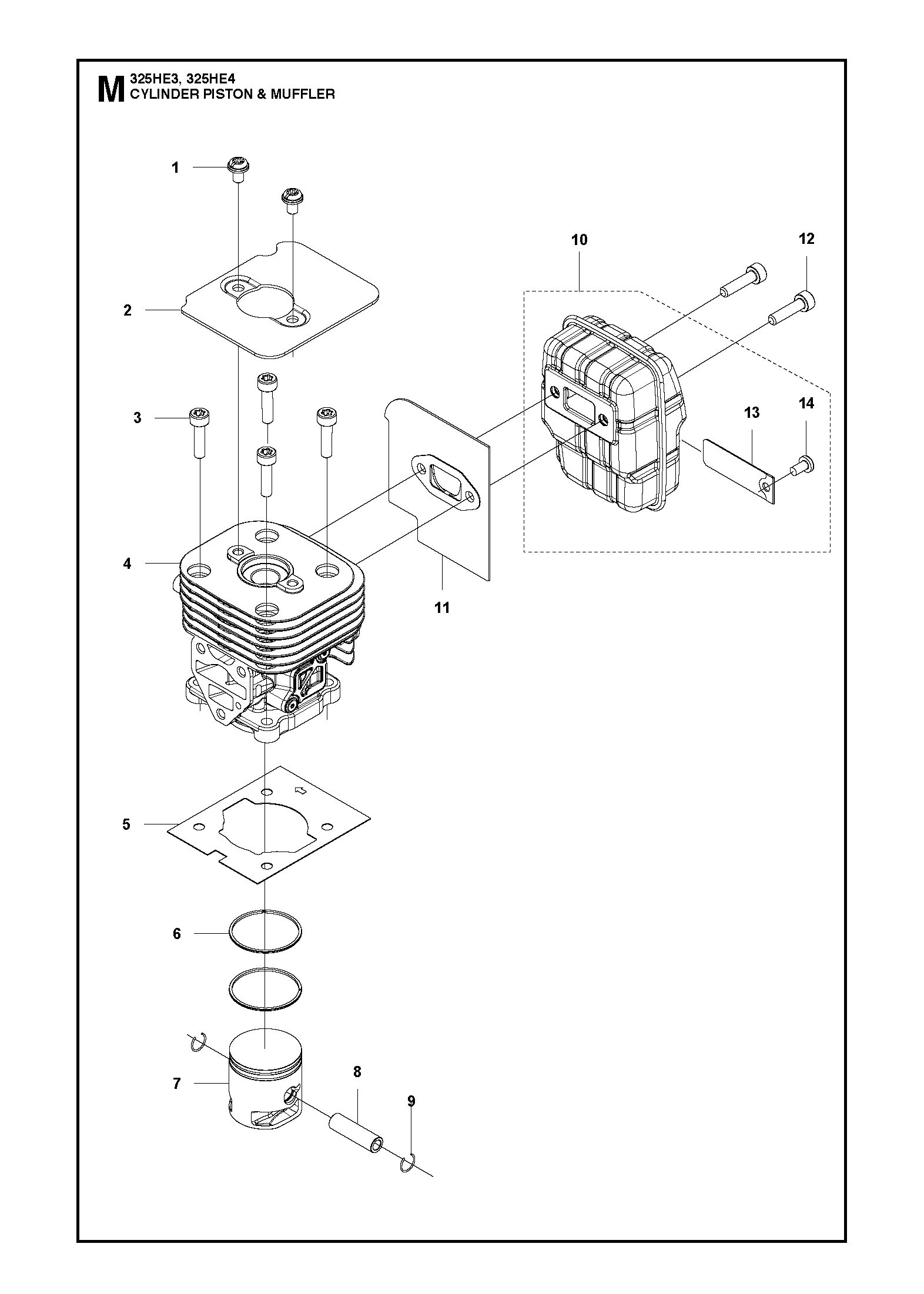 CYLINDRE  PISTON ET SILENCIEUX