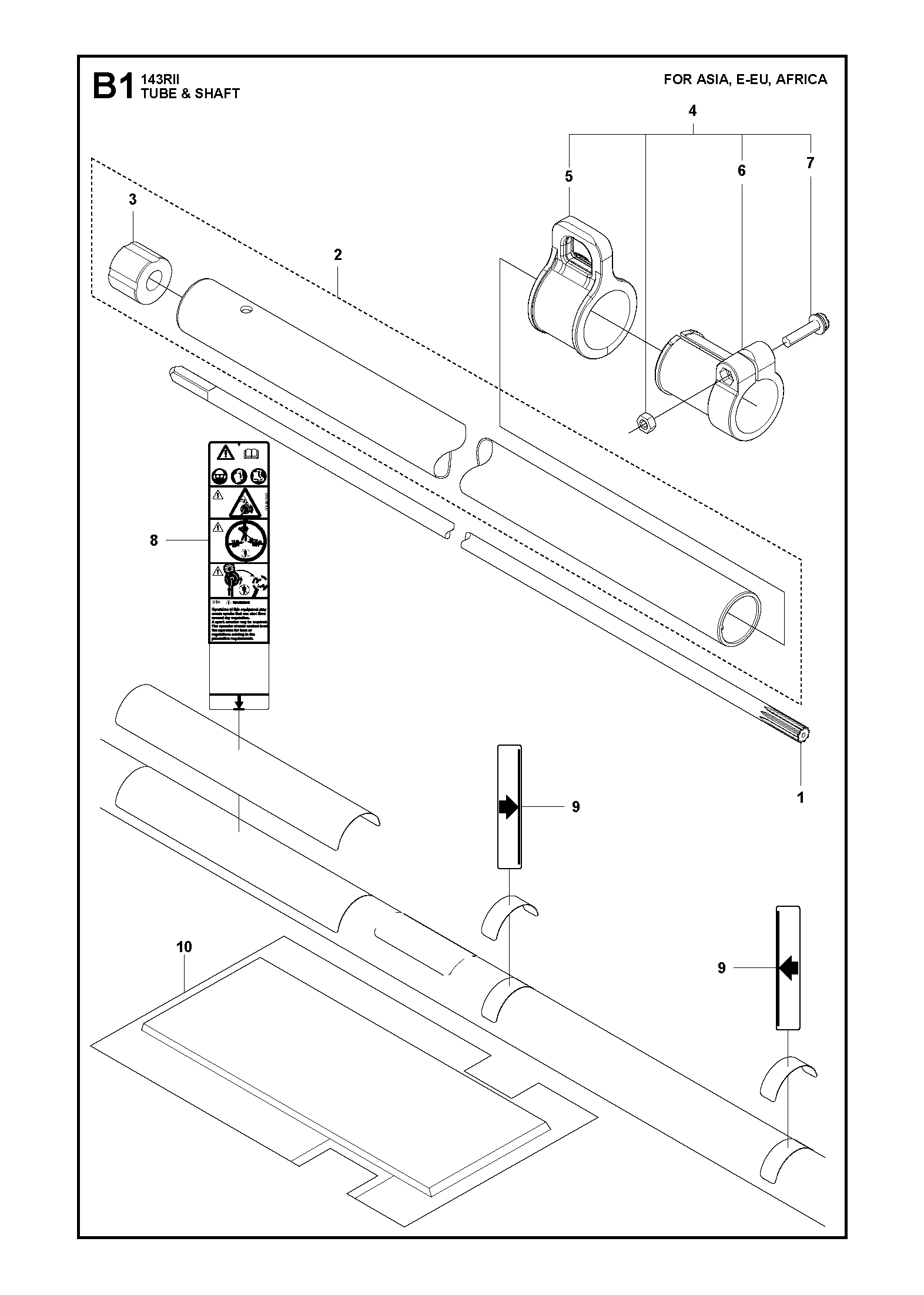 TUBE & SHAFT for Asia, E-EU, Africa