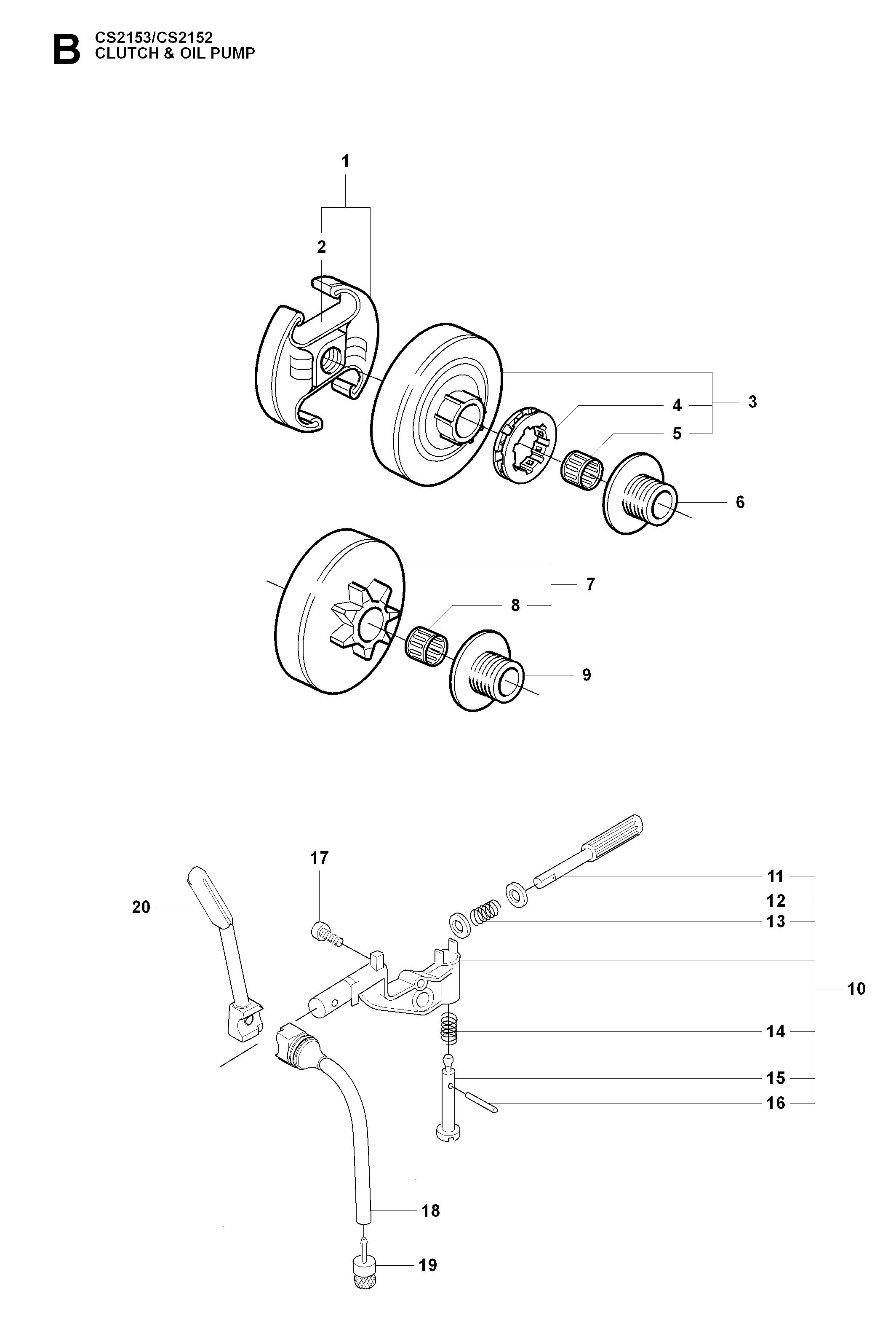 EMBRAYAGE ET POMPE À HUILE