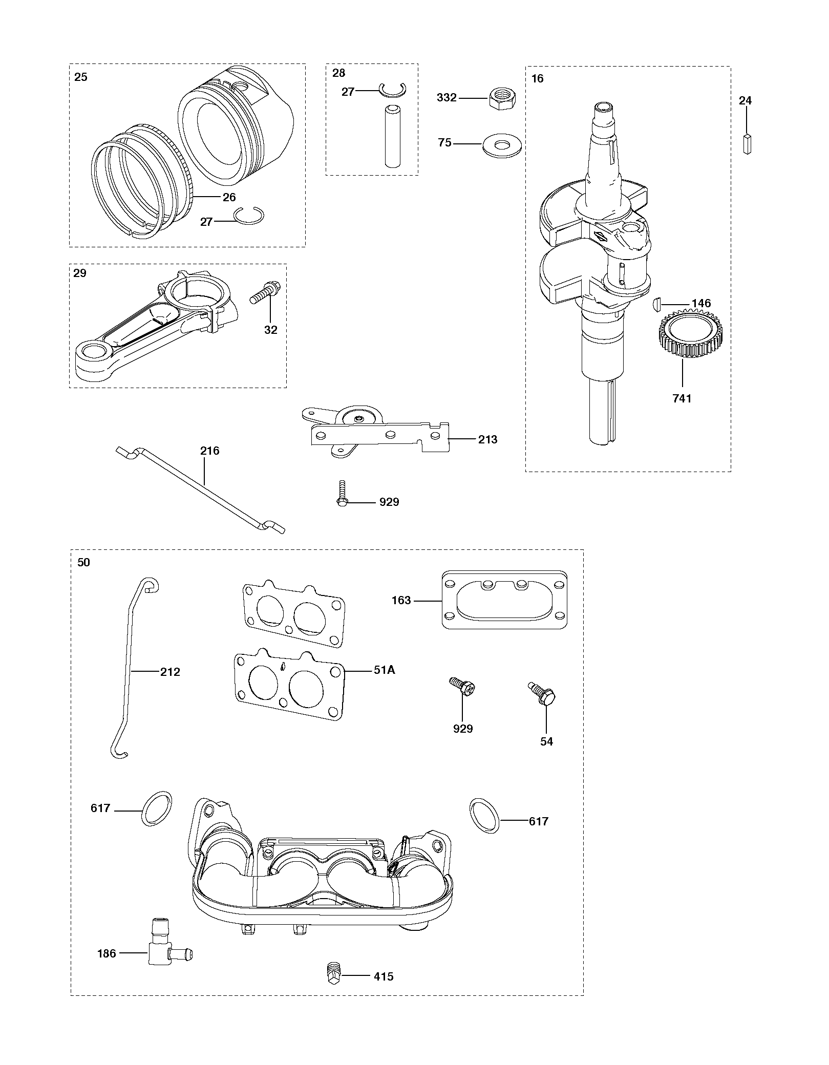 PISTON ET VILEBREQUIN