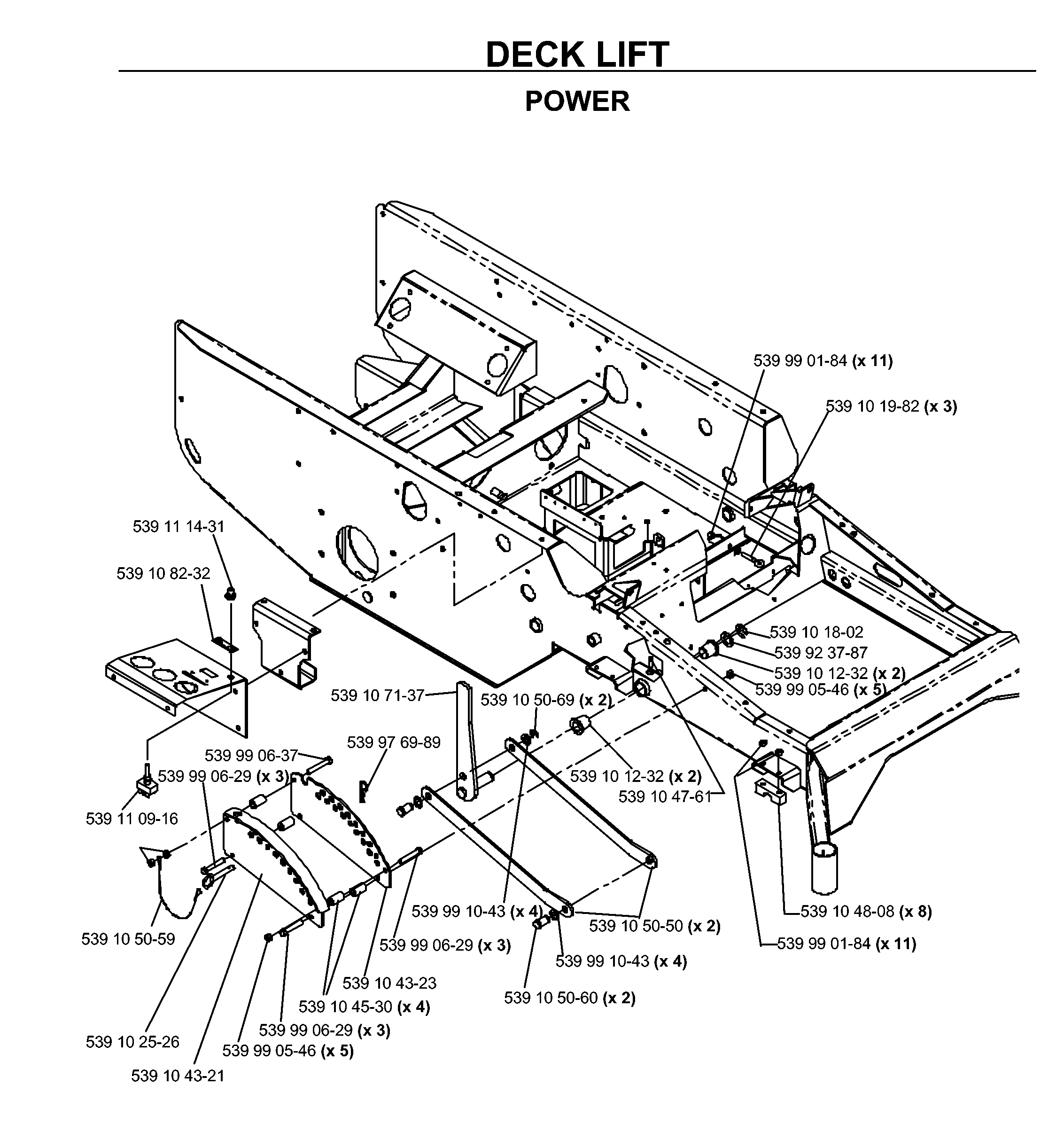 Rasenmäherlift / Decklift