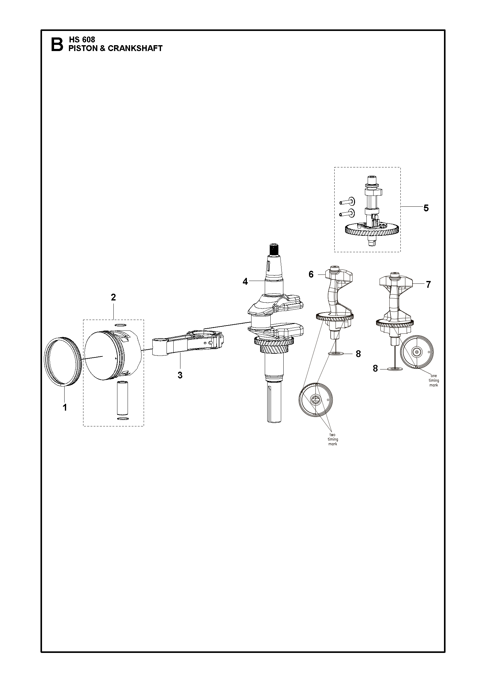 PISTON ET VILEBREQUIN