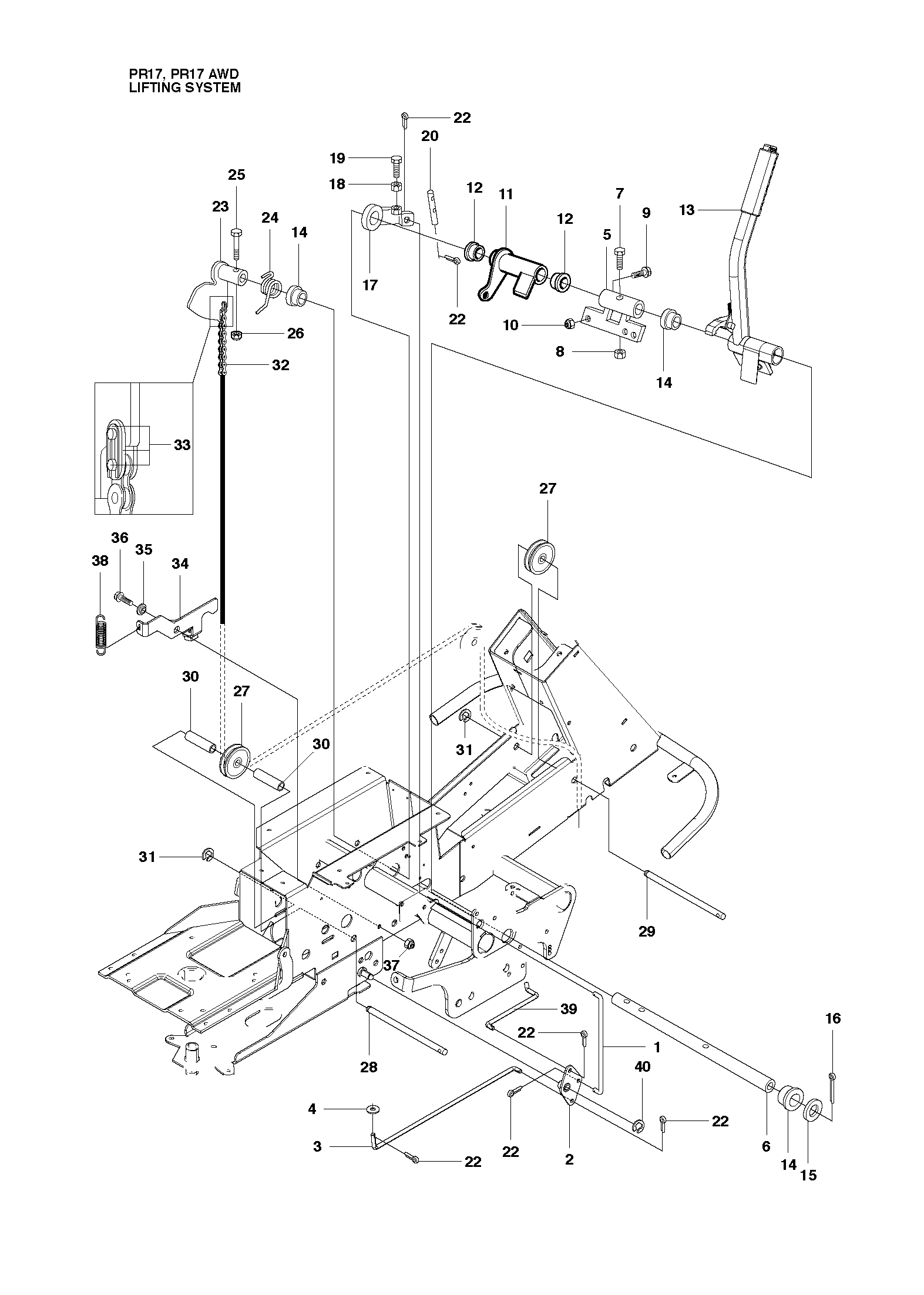 Rasenmäherlift / Decklift